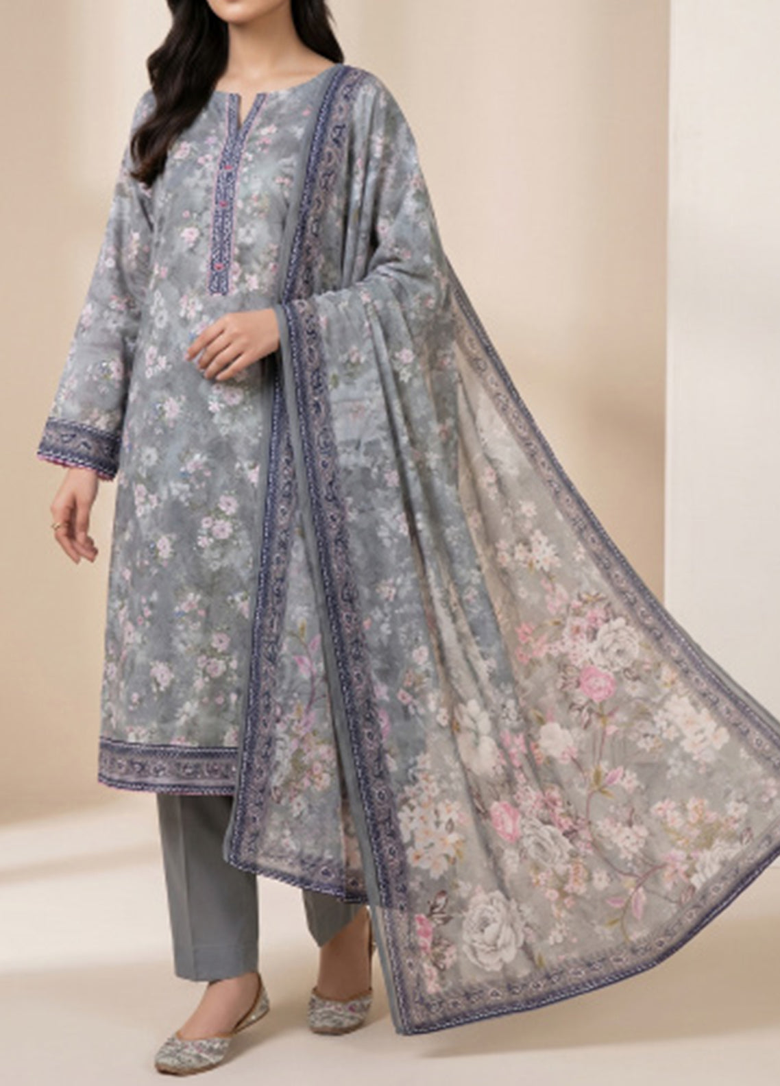 Misri By VS Textile Printed Lawn 3 Piece Unstitched Suit VS26V2 D-914