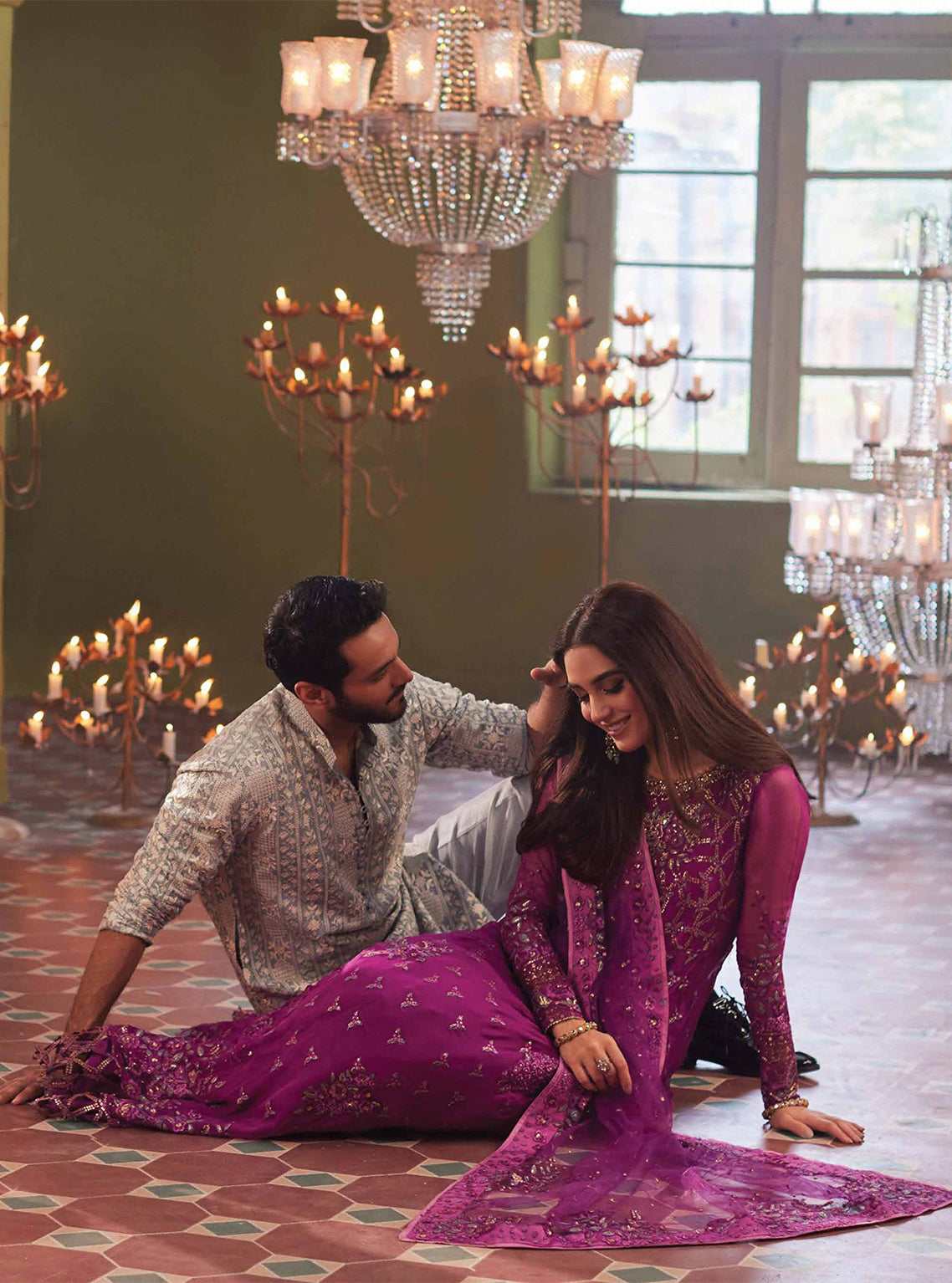 D#05 Mushq Izhaar Tissue De Luxe Emb Chiffon Collection 923