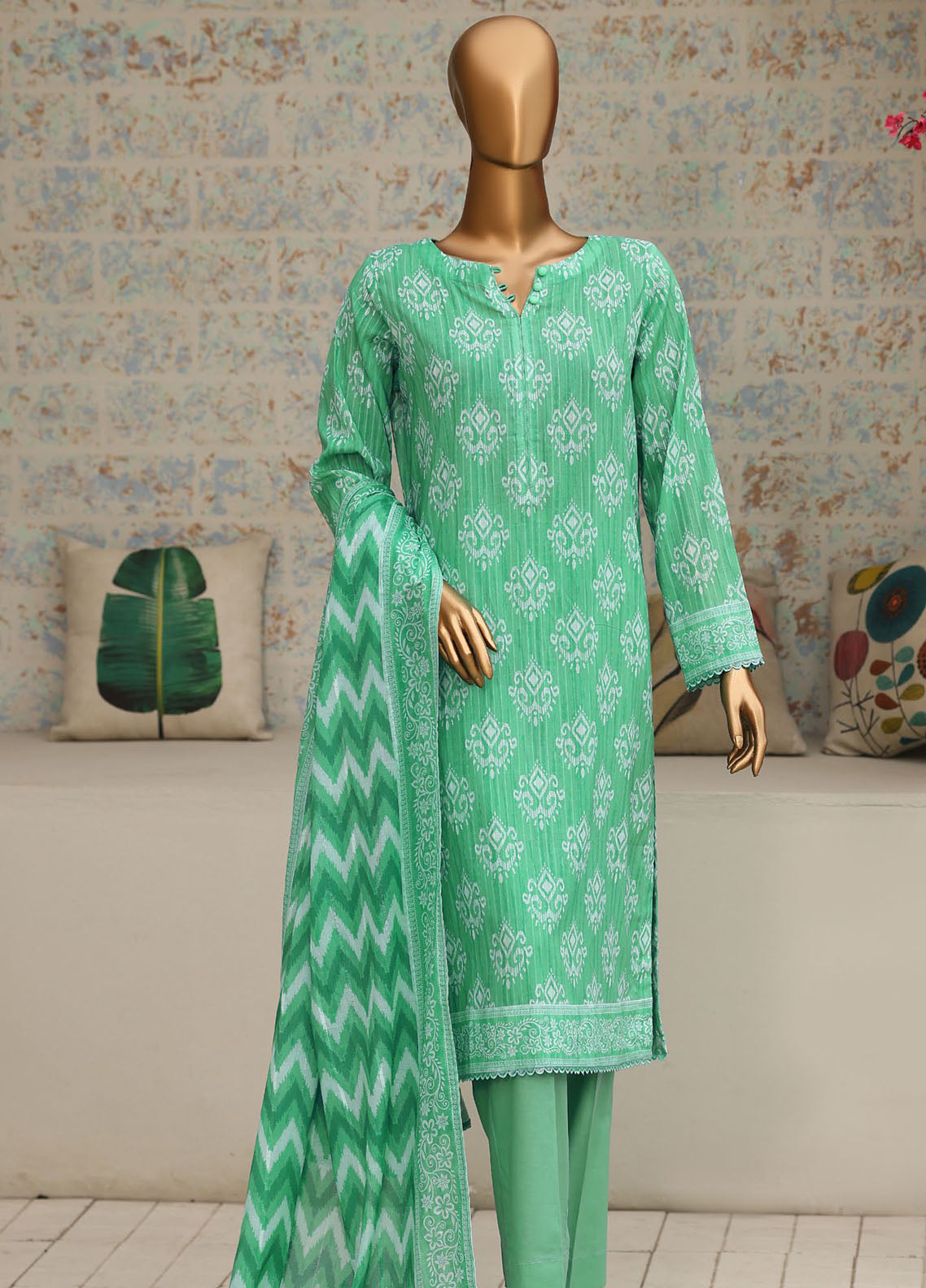 Nayab By HZ Textile Printed Lawn 3 Piece Unstitched Suit HZ26NP D-NPC-01