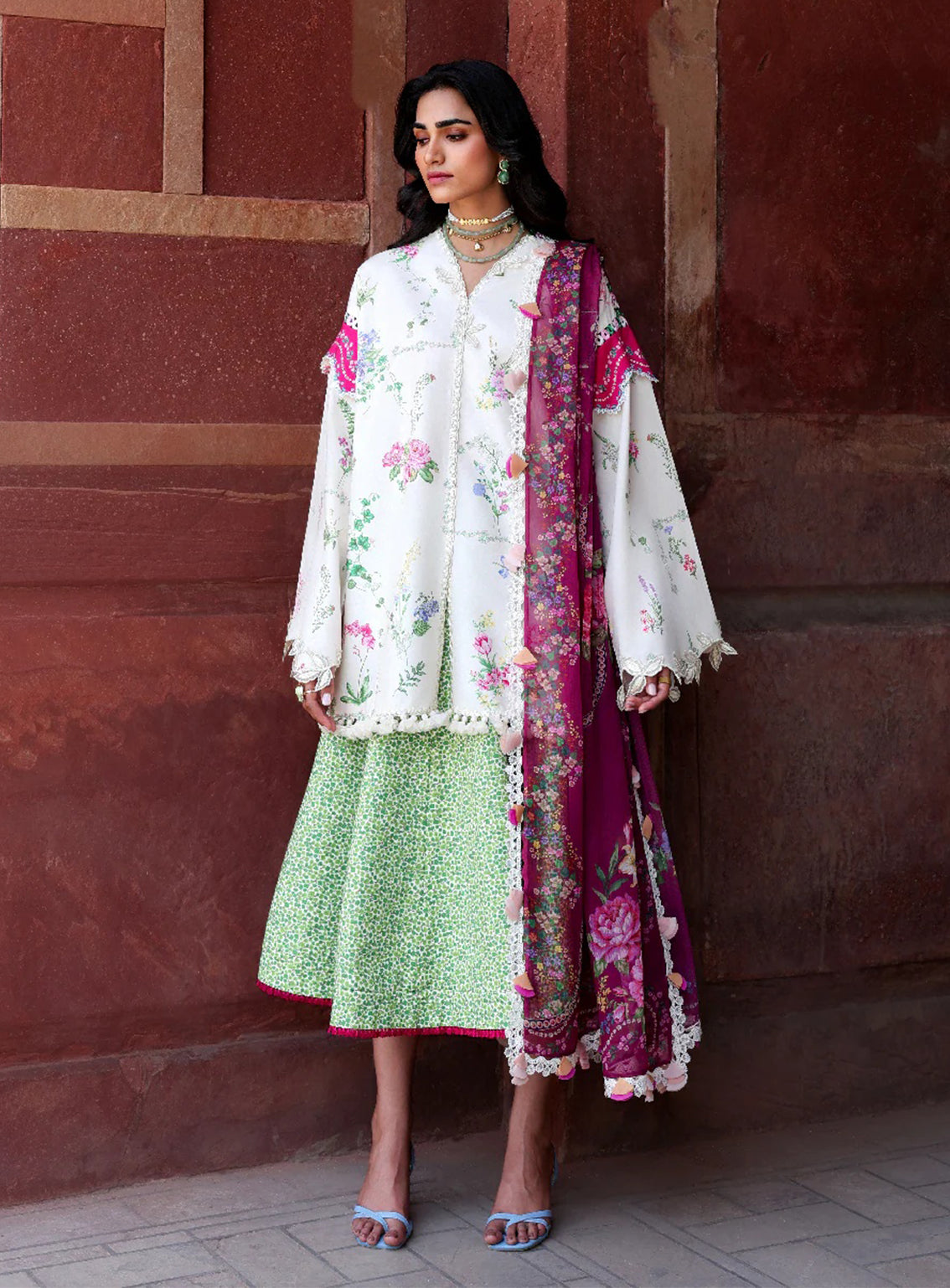 Neoma By Republic Womenswear Embroidered Lawn 3 Piece Unstitched Suit RW26NSP D-SP-1 AABROO