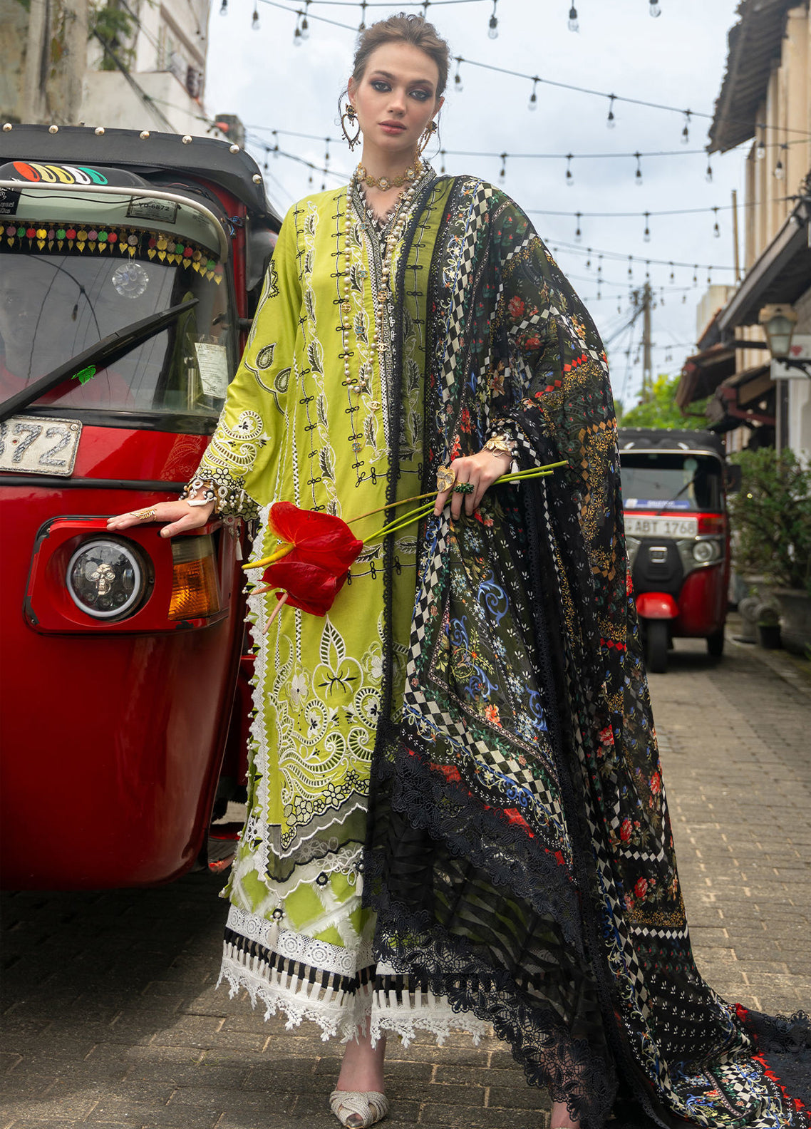 Neroli By Annus Abrar Luxury Embroidered Lawn 3 Piece Unstitched Suit AA26NLL D-11 RUTABA