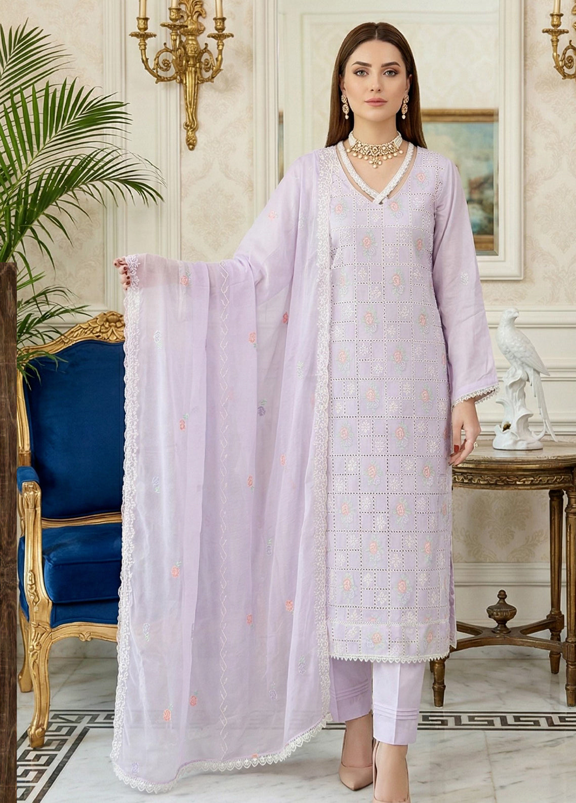 Noor-E-Khaas By Noorjahan Embroidered Lawn 3 Piece Unstitched Suit NJ26NK D-04