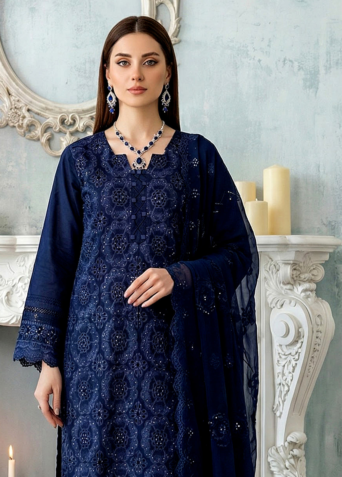 Noor-E-Nazar By Noorjahan Embroidered Lawn 3 Piece Unstitched Suit NJ26NN D-05
