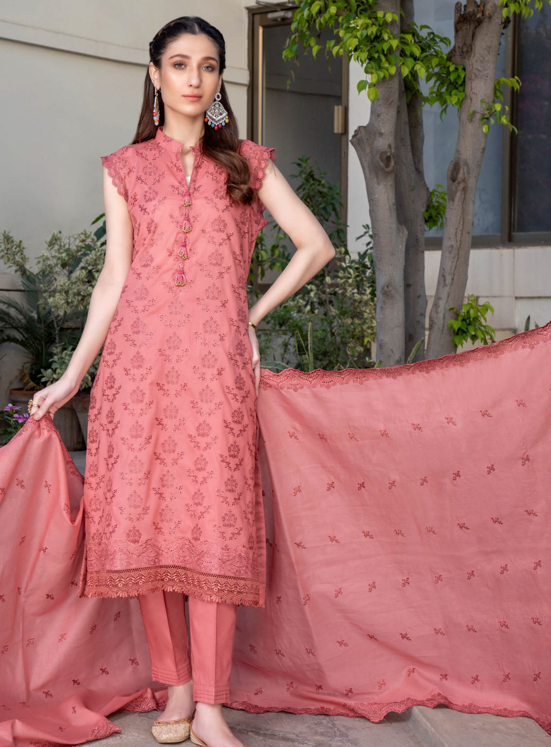 Nova By MR Textile Embroidered Chikankari Lawn Suits Unstitched 3 Piece - MRT24NL 01