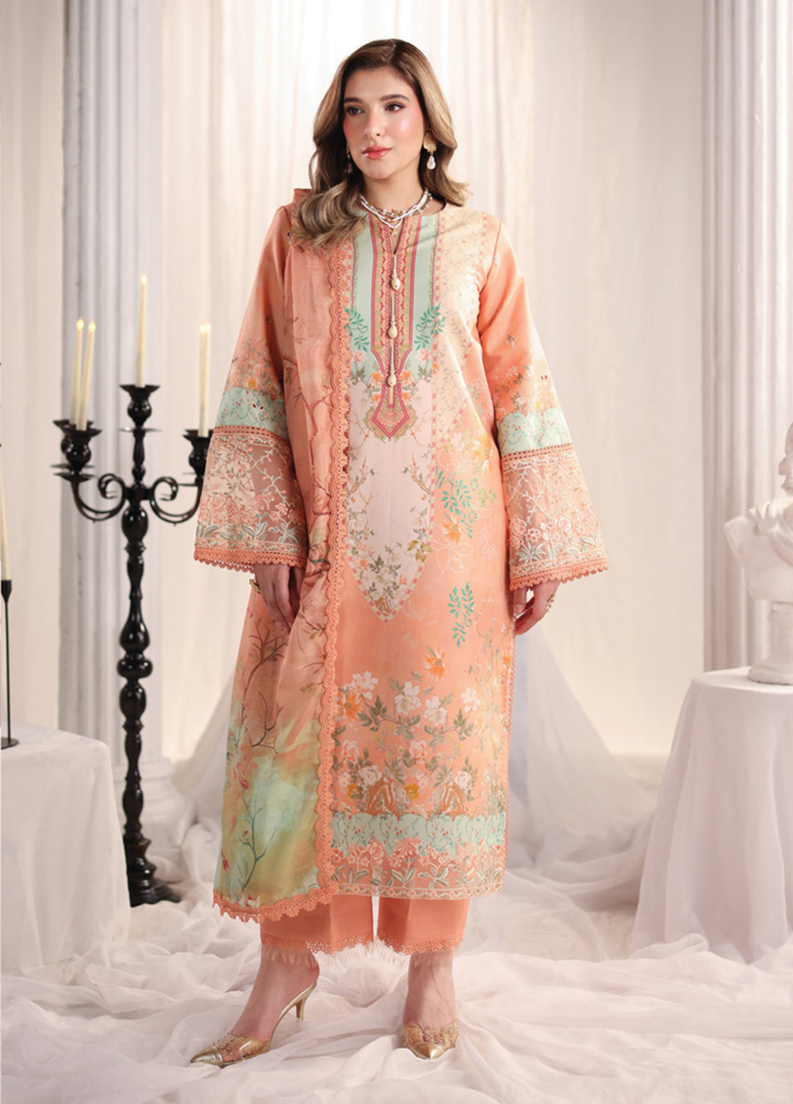 Nova By Rang Rasiya Embroidered Lawn 3 Piece Unstitched Suit RR26NSEED-01 CECILIA