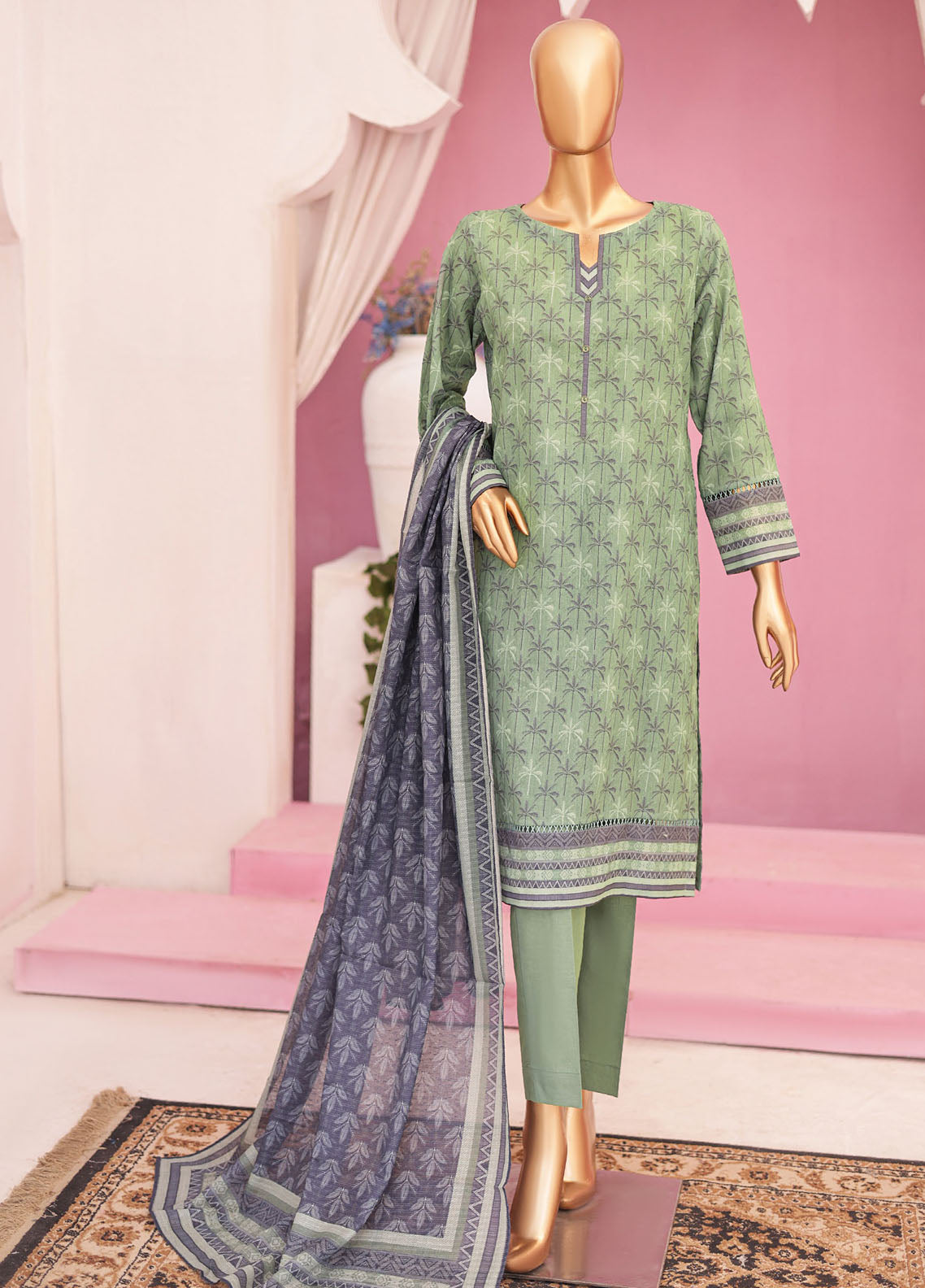 Platinum By HZ Textile Printed Lawn Unstitched 3 Piece Suit - HZ24PL PPC-74