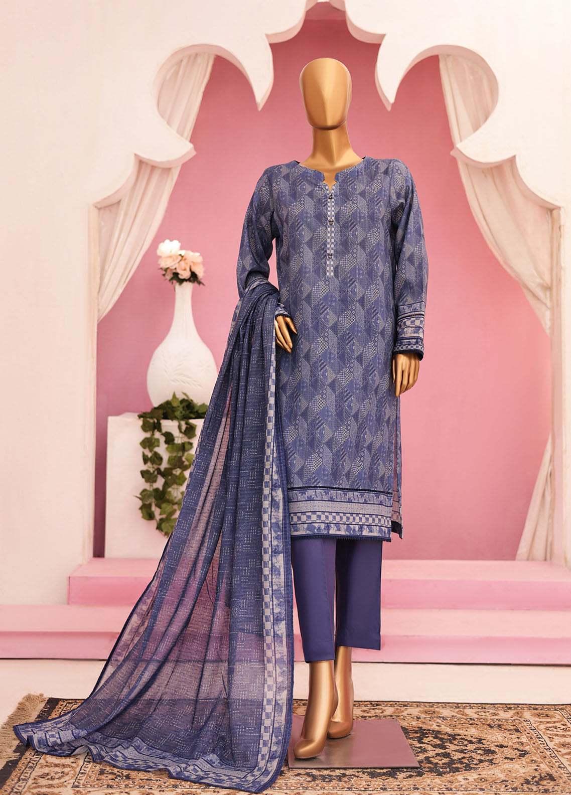 Platinum By HZ Textile Printed Lawn Unstitched 3 Piece Suit - HZ24PL PPC-76