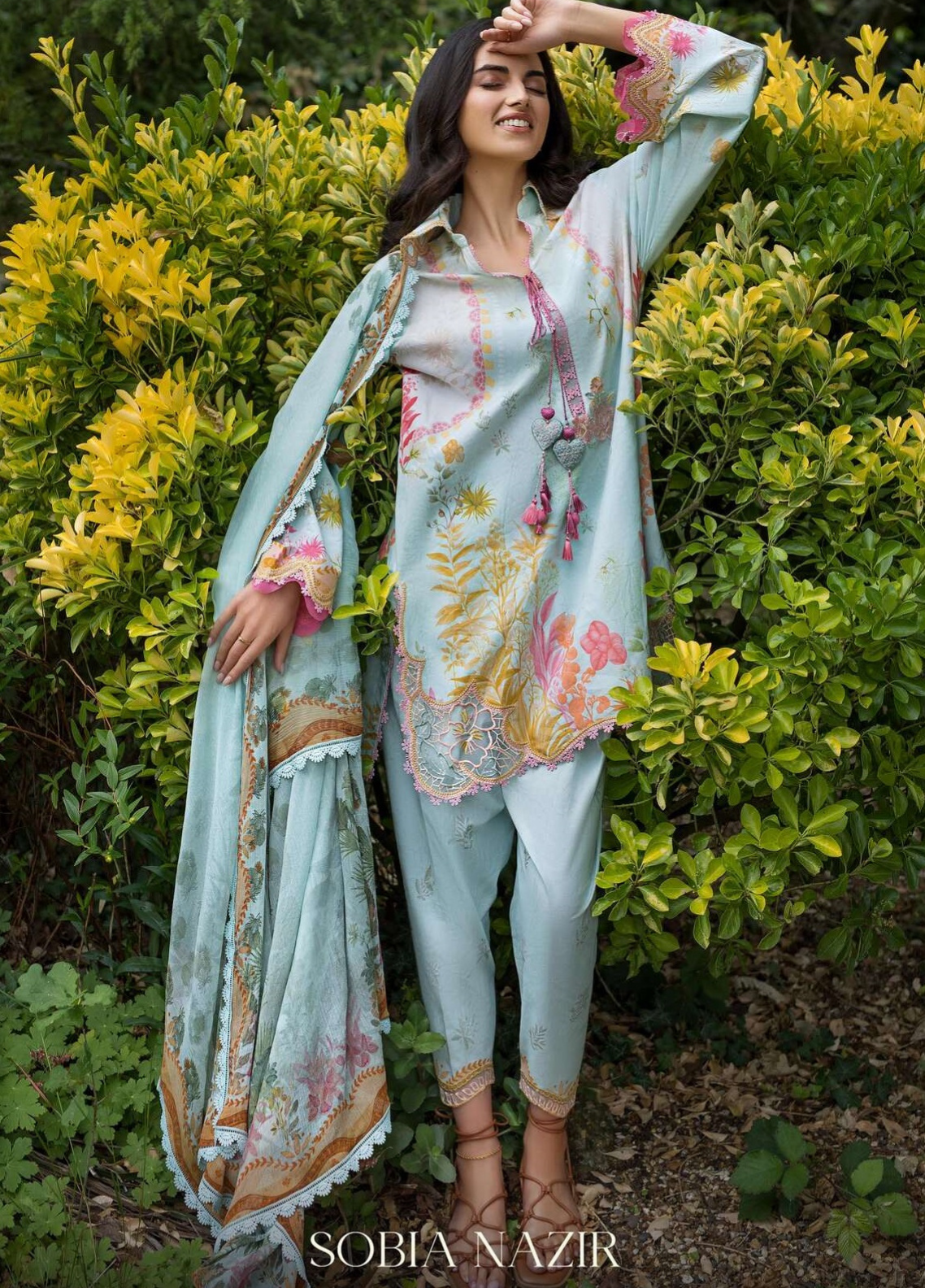Prints By Sobia Nazir Embroidered Lawn 3 Piece Unstitched Suit SN26PV2 D-4B