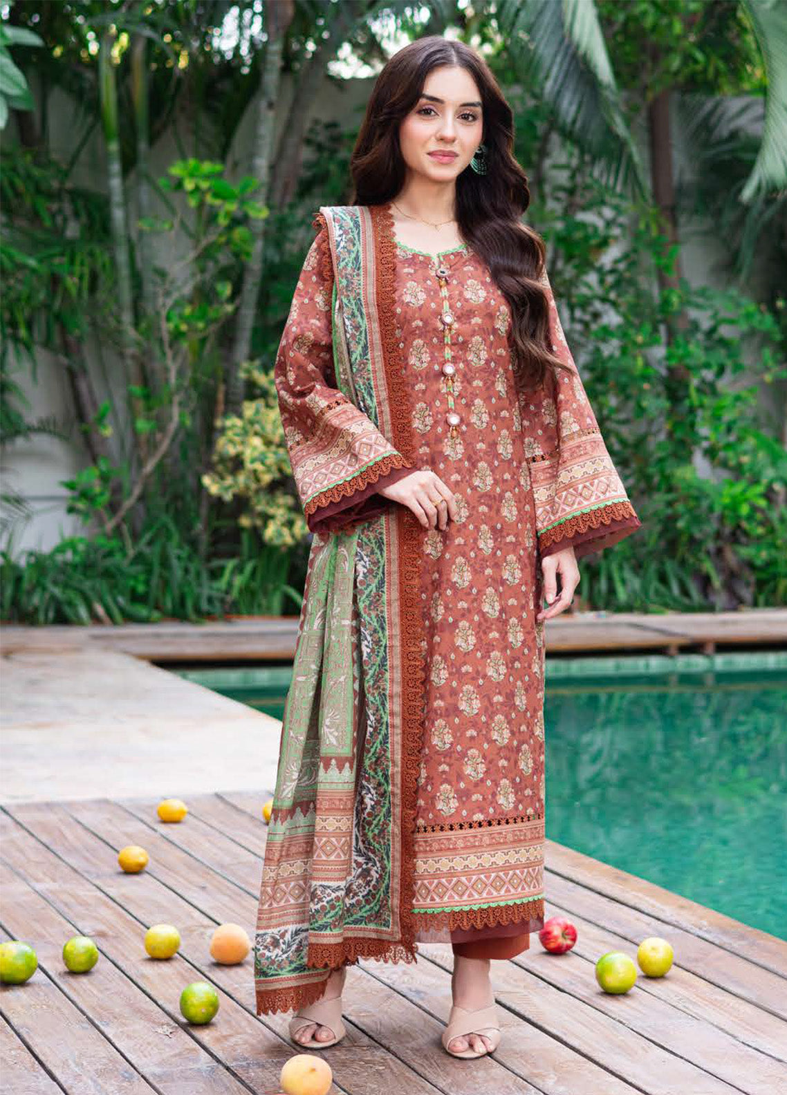 Prints by Asim Jofa Printed Lawn Suits Unstitched 3 Piece - AJ25PL4 AJUUB-25
