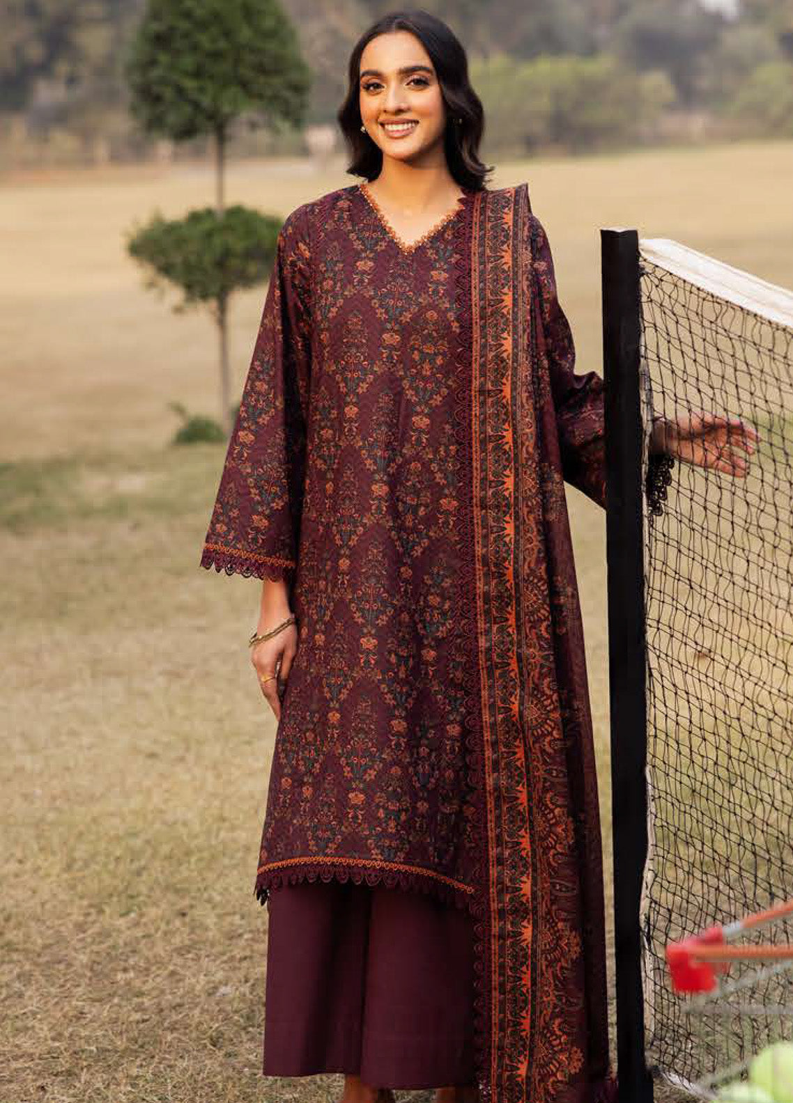 Prints by Asim Jofa Printed Lawn Suits Unstitched 3 Piece - AJ25PL5 AJUBJ-28