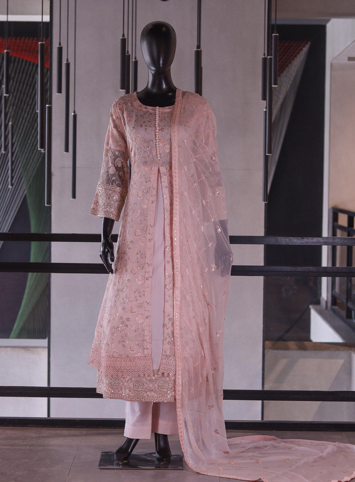 Raad Luxury Formal Embroidered Chiffon 3 Piece Stitched Suit RD26LF D-SG-01-LTPK