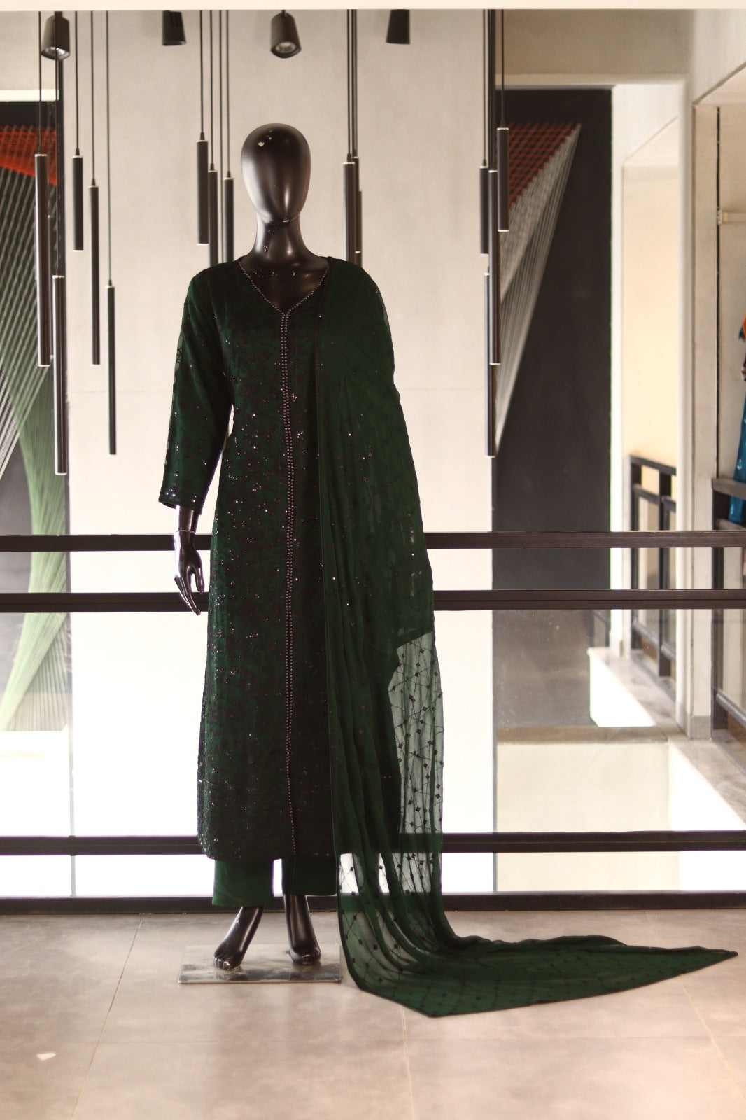 Raad Luxury Formal Embroidered Chiffon 3 Piece Stitched Suit RD26LF RA-SG-10 DGN