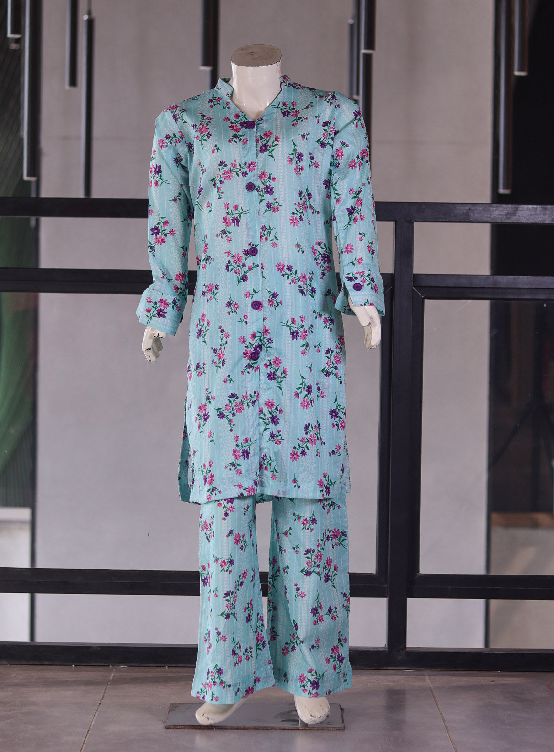 Raad Printed Lawn Girls 2 Piece Stitched Shirt Trouser RA26KG D-RKL-003-FR