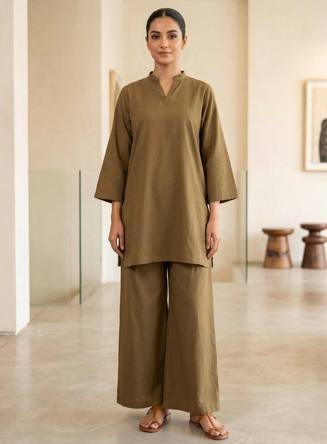 Raad Solid Co-Ords 2 Piece Stitched Shirt-Trouser RD26SCO RA-1416