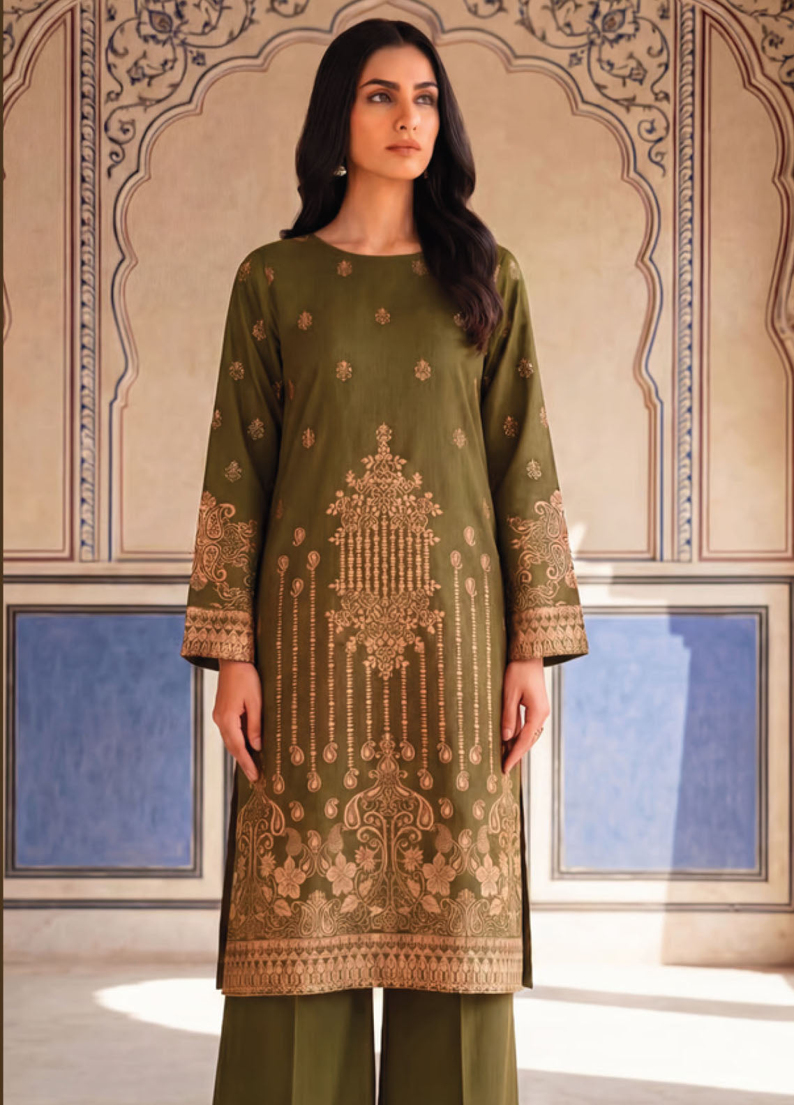 Raha By Soghat Creation Printed Jacquard Lawn 3 Piece Unstitched Suit SC26RV1 D-PJL-02