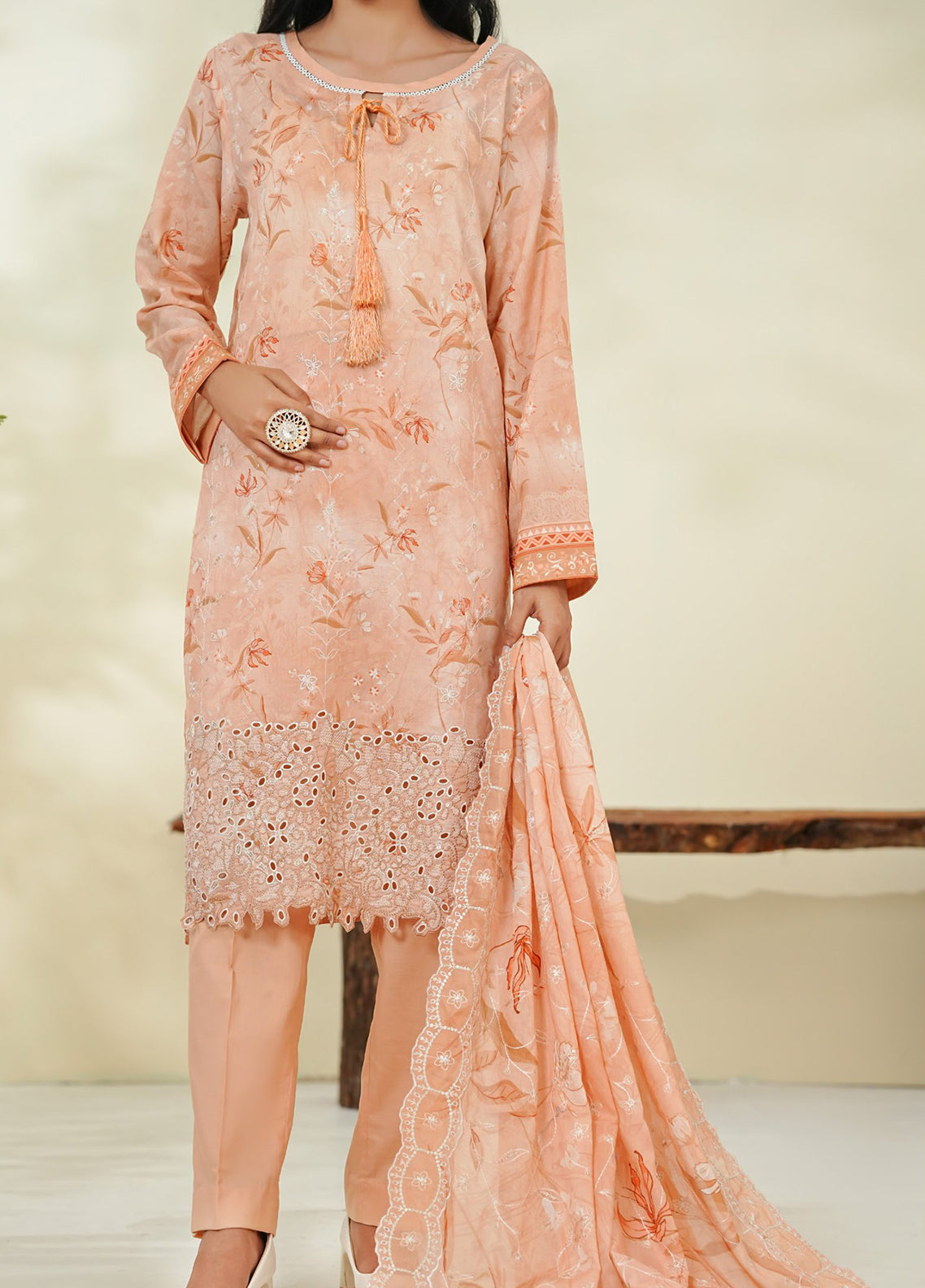 Ramsha By VS Textile Embroidered Lawn 3 Piece Unstitched Suit VS26REL D-782