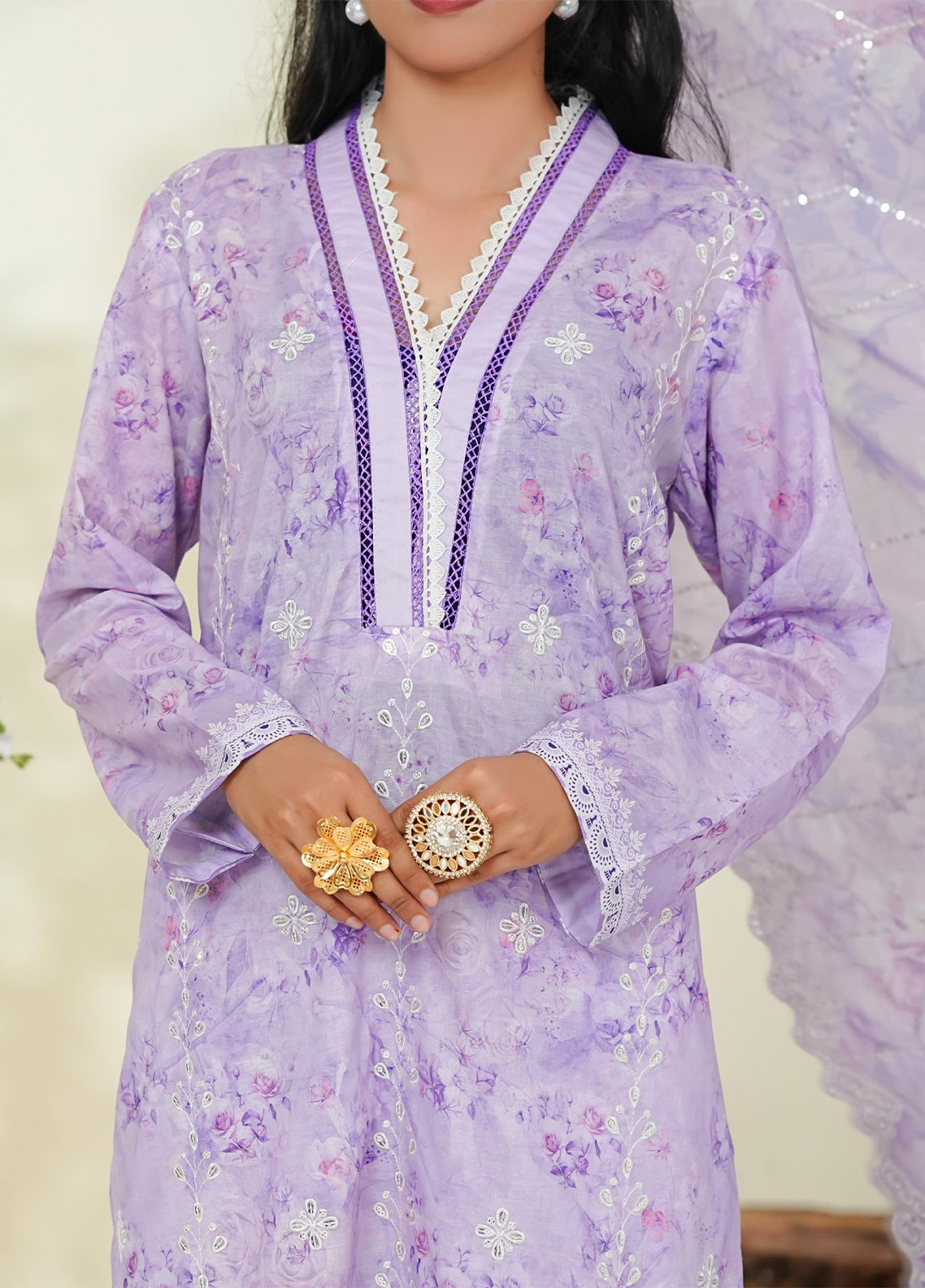 Ramsha By VS Textile Embroidered Lawn 3 Piece Unstitched Suit VS26REL D-783