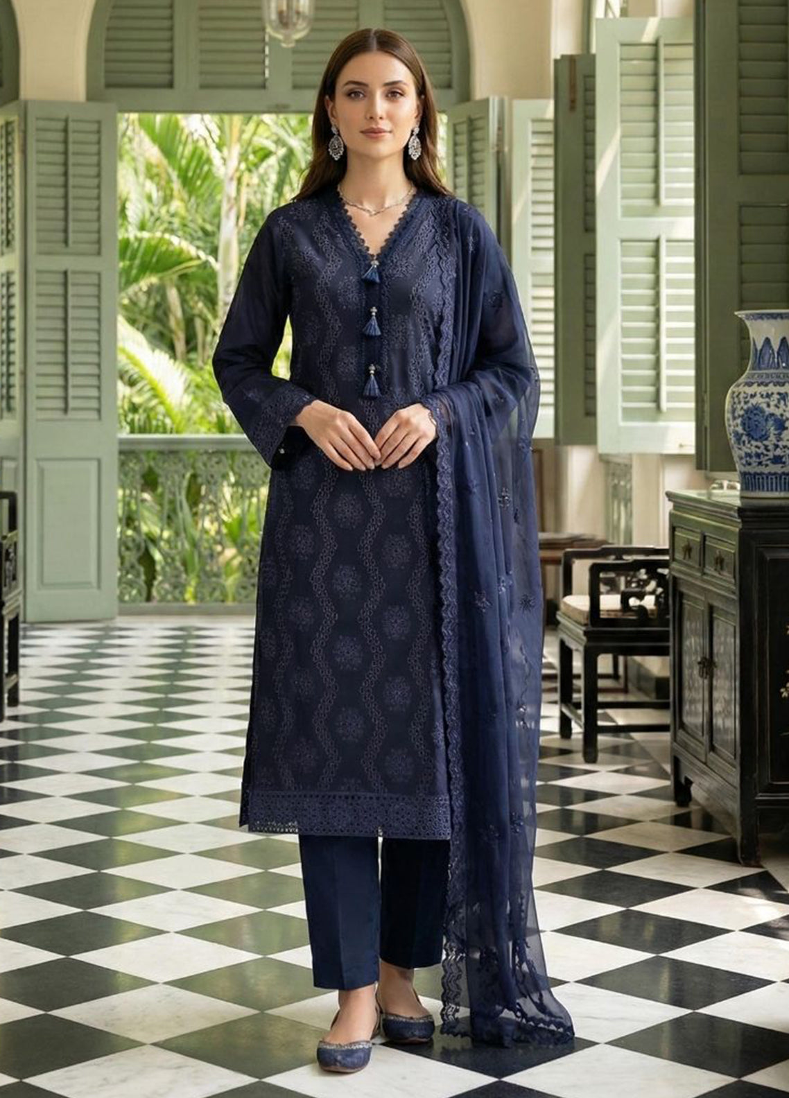 Raskh-E-Qamar By Noorjahan Embroidered Lawn 3 Piece Unstitched Suit NJ26RQ D-03