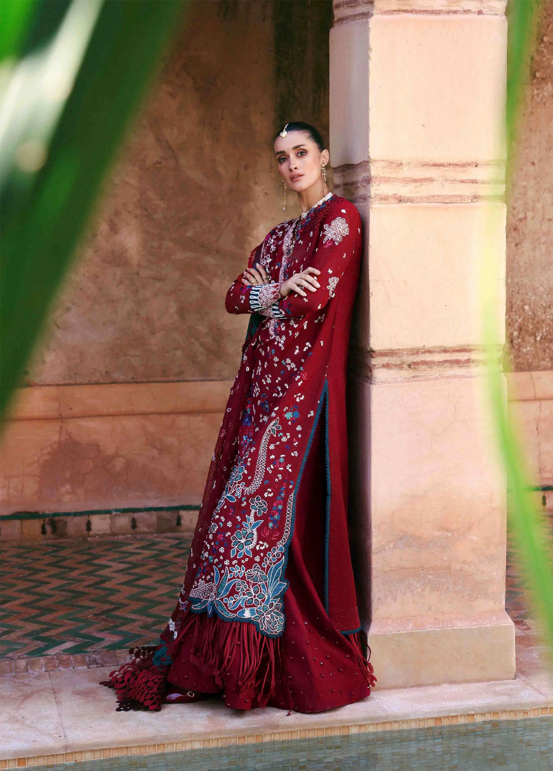 Reine By Republic Womenswear Luxury Embroidered Lawn 3 Piece Unstitched Suit RW26RELL D-7A EDEN