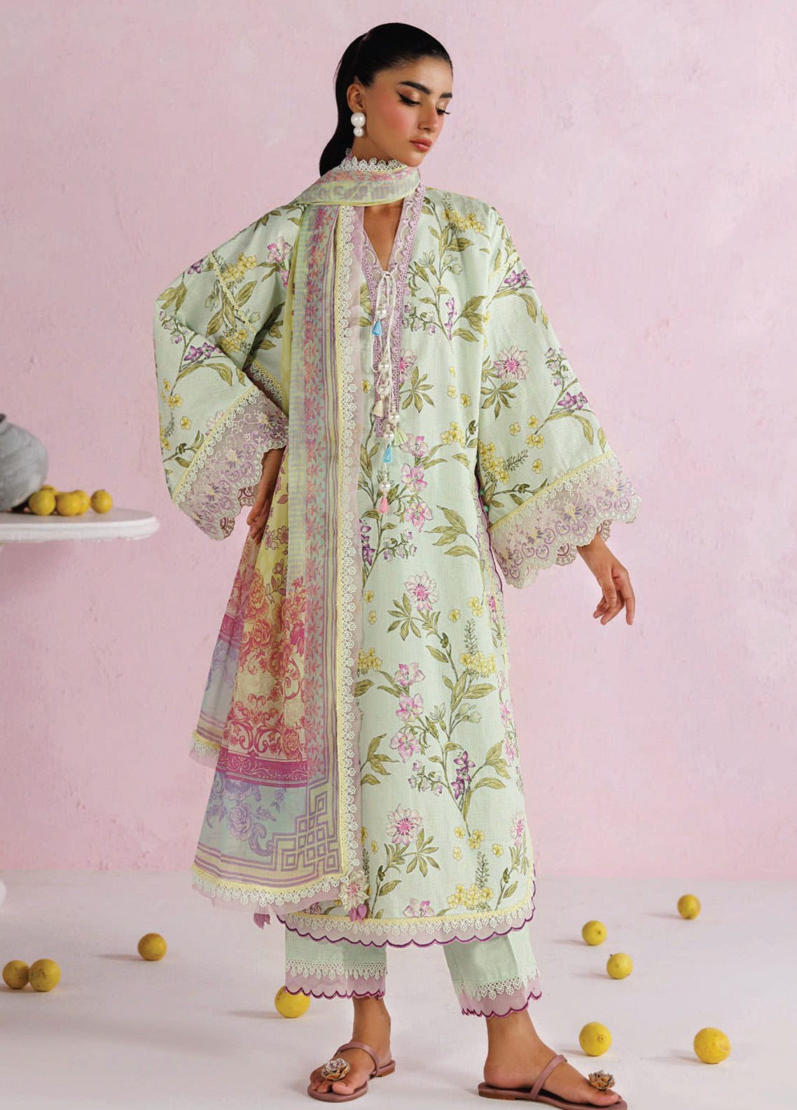 Rimjhim By Zarqash The Moonsoon Embroidered Pima Lawn 3 Piece Unstitched Suit ZQ26RTME D-ZQ001 AFSOON