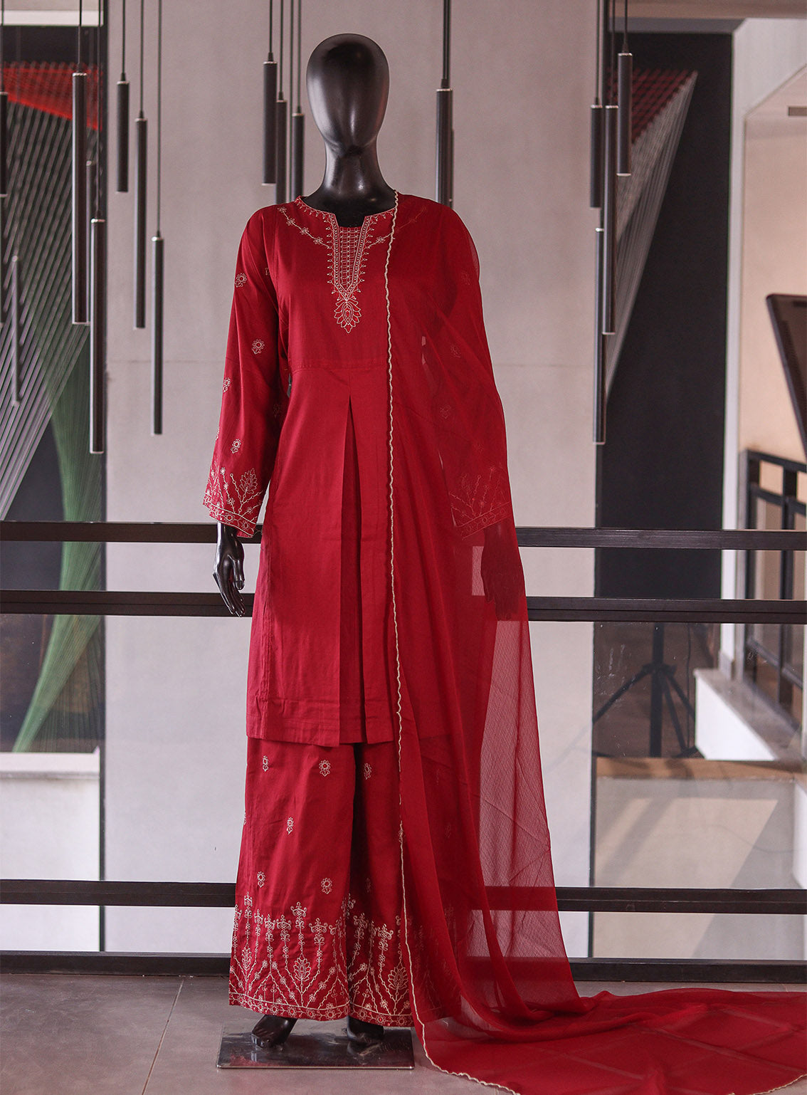Rivaaj Embroidered Lawn 3 Piece Stitched Suit RJ26EP D-RJ-25-MN