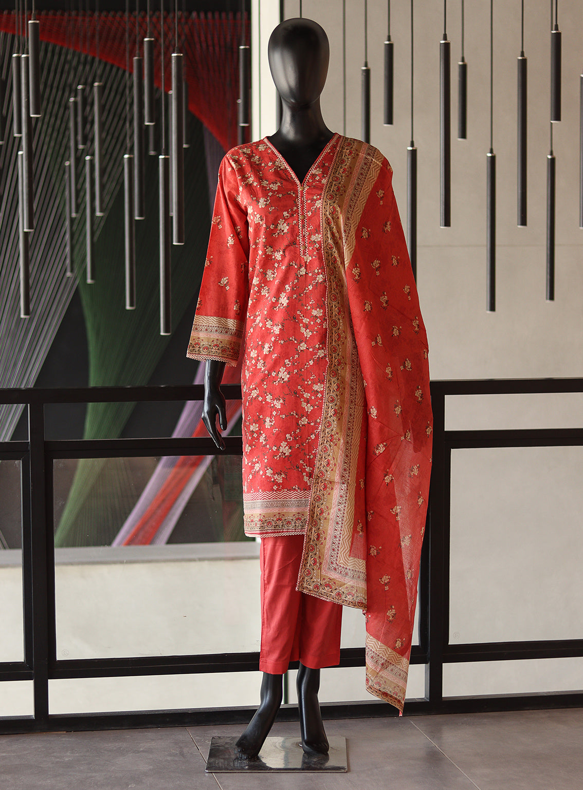 Royal Fashion Digital Printed Lawn 3 Piece Stitched Suit - RF24DPL BS-06-2