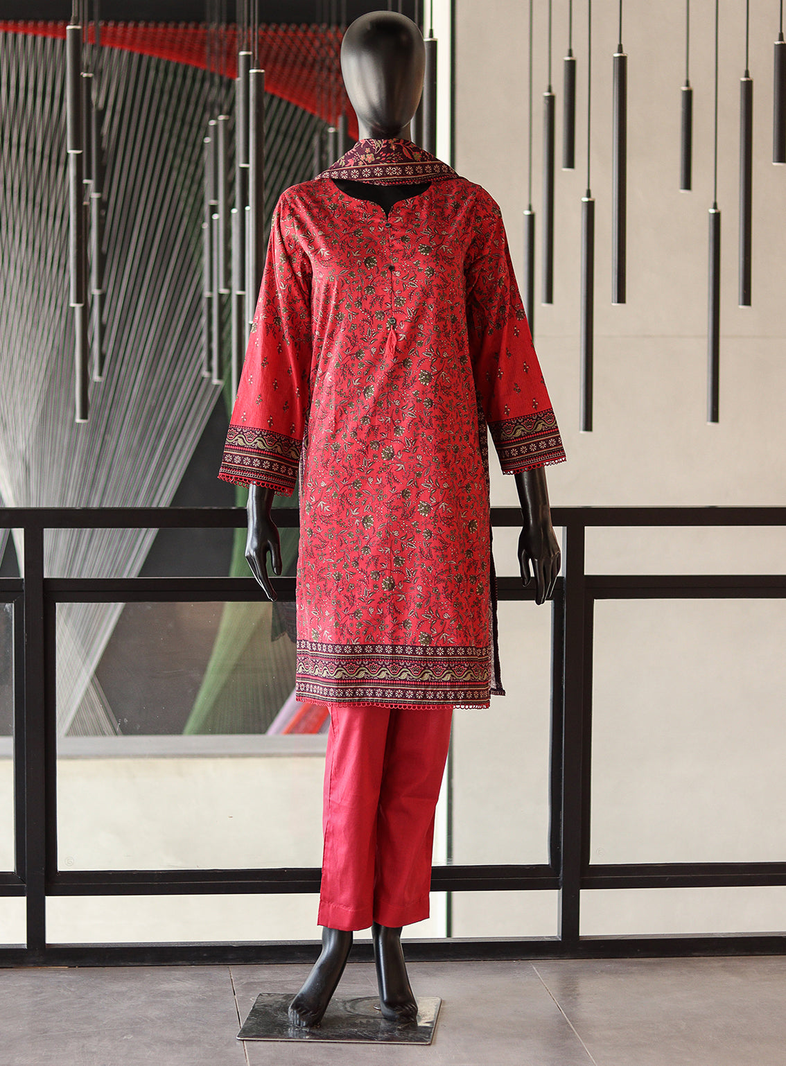Royal Fashion Digital Printed Lawn 3 Piece Stitched Suit - RF24DPL BS-09-2