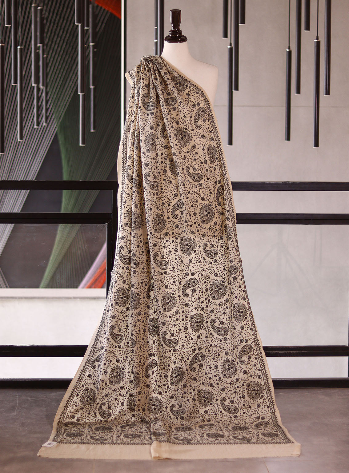 Royal Fashion Embroidered Woolen Shawls - RF25SH I623-J15-2