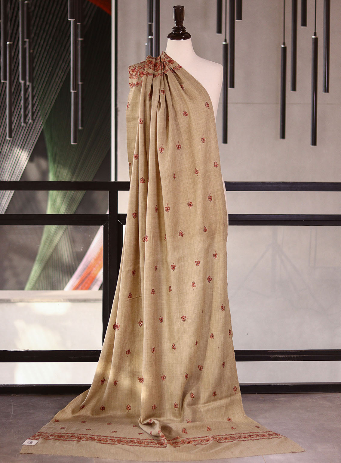 Royal Fashion Embroidered Woolen Shawls - RF25SH I624-XP06-2