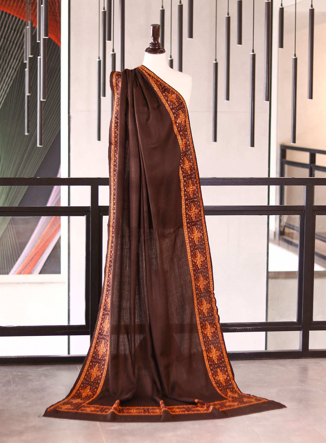 Royal Fashion Embroidered Woolen Shawls - RF25SH I625-4XB02-1