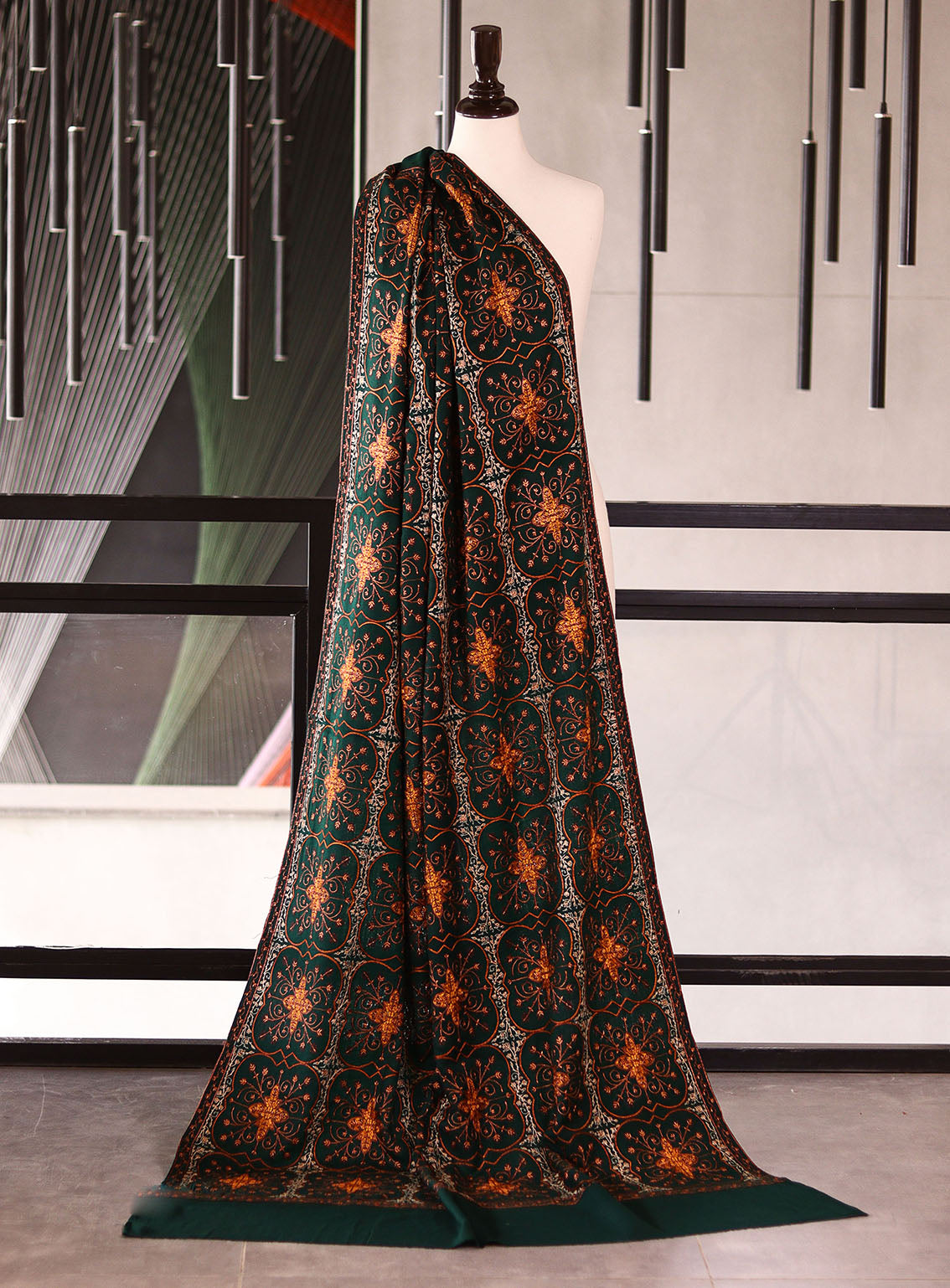 Royal Fashion Embroidered Woolen Shawls - RF25SH I625-XJ03-2