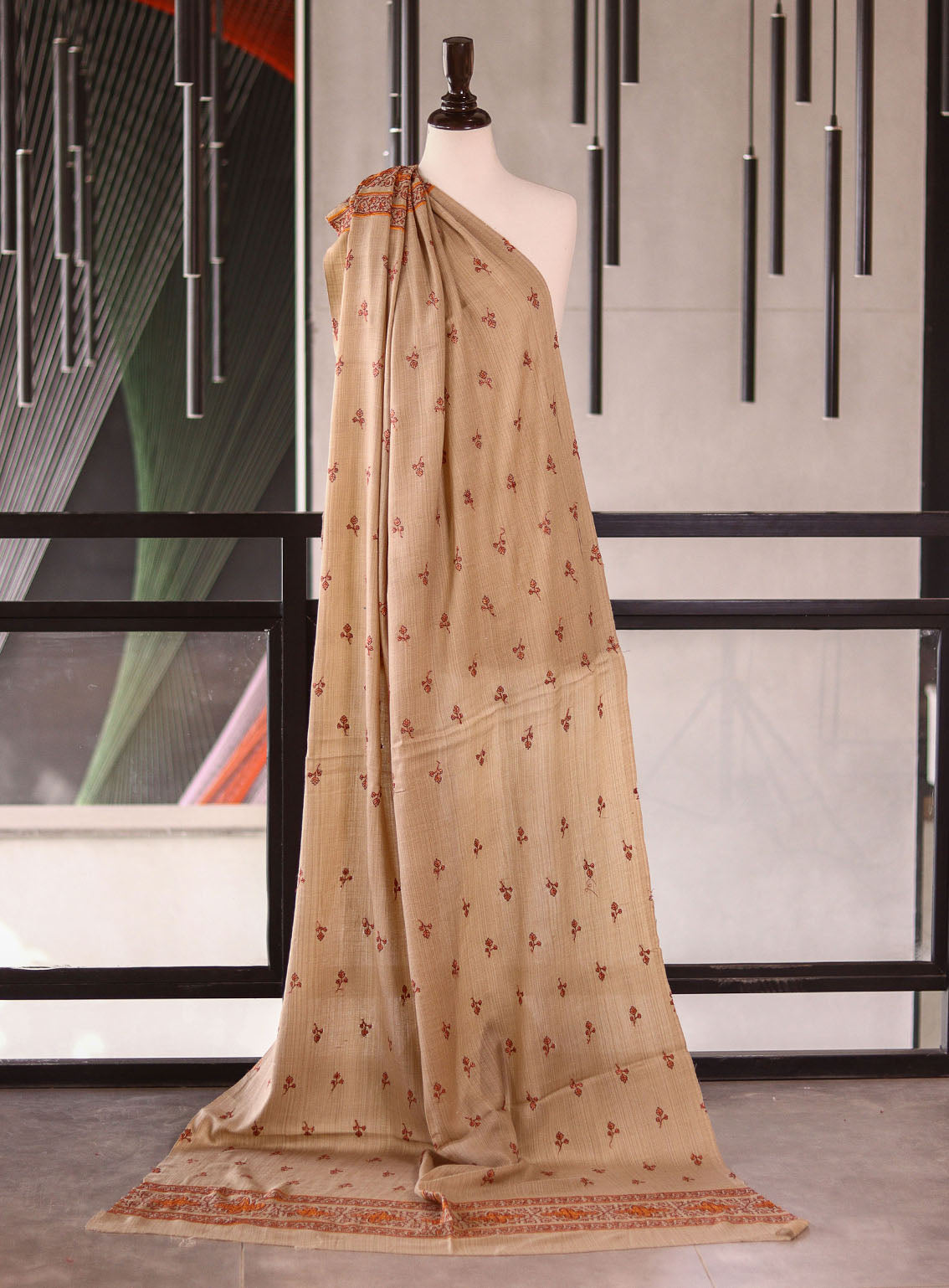 Royal Fashion Embroidered Woolen Shawls - RF25SH I625-XP05-2