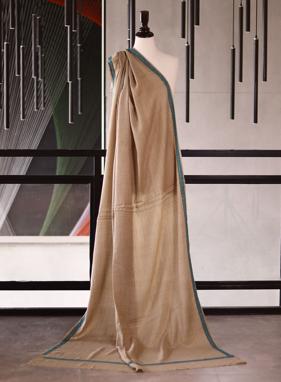 Royal Fashion Embroidered Woolen Shawls - RF25SH W623-BH01-1