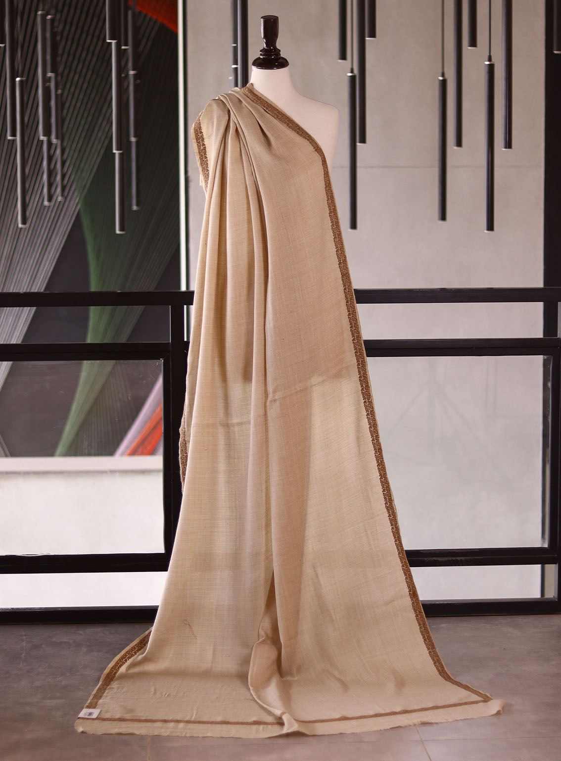 Royal Fashion Embroidered Woolen Shawls - RF25SH W623-BH01-2