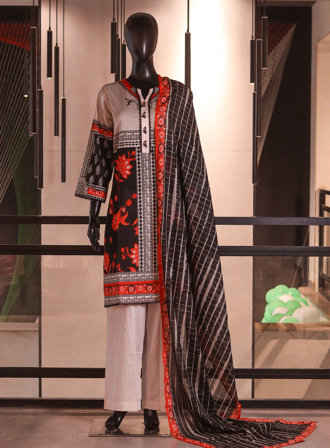 Royal Fashion Printed Lawn 3 Piece Stitched Suit RF26PP D-SNSC-275-WHRD