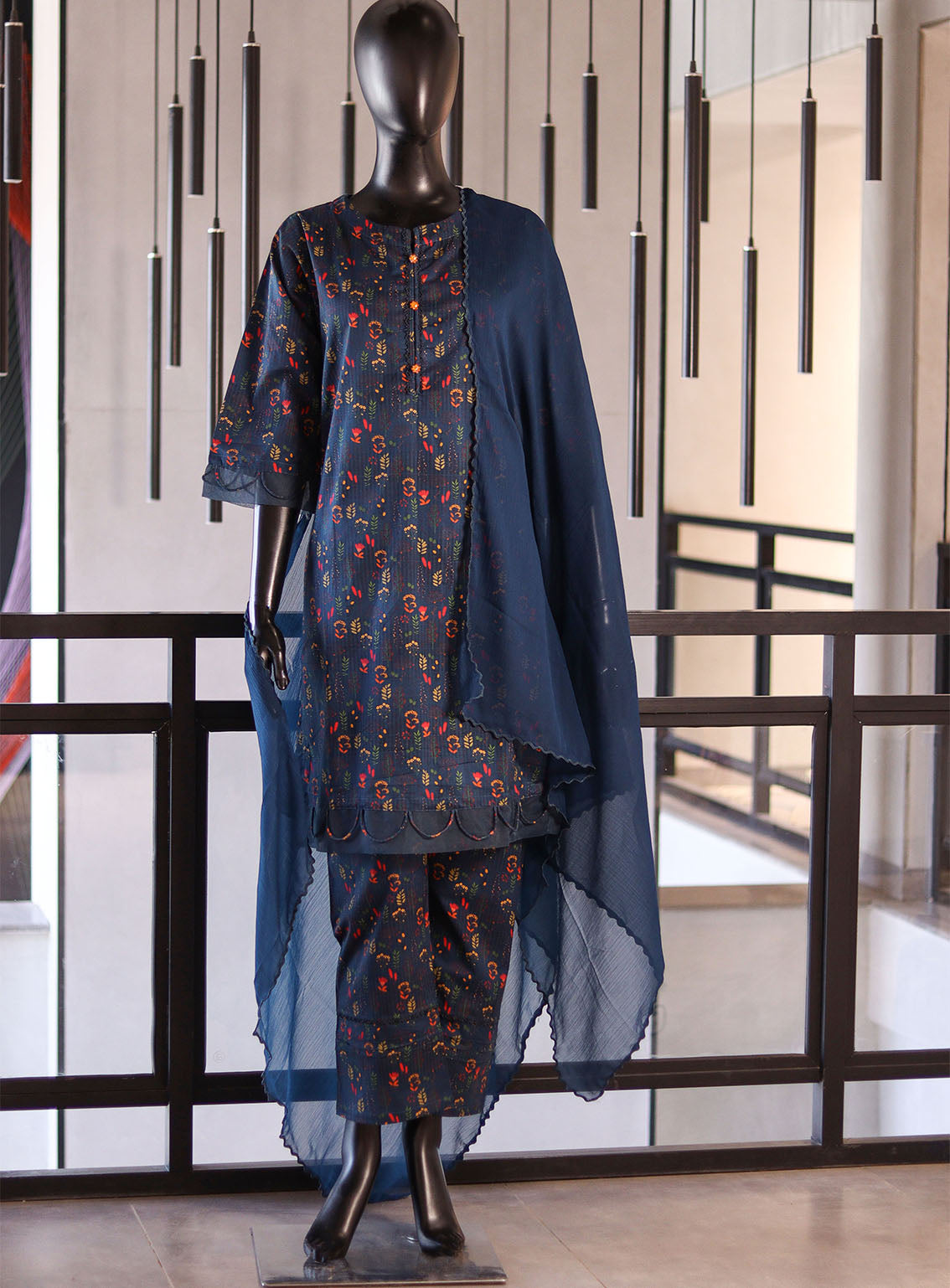 Royal Fashion Printed Lawn Suits Stitched 3 Piece - RF25PL 12