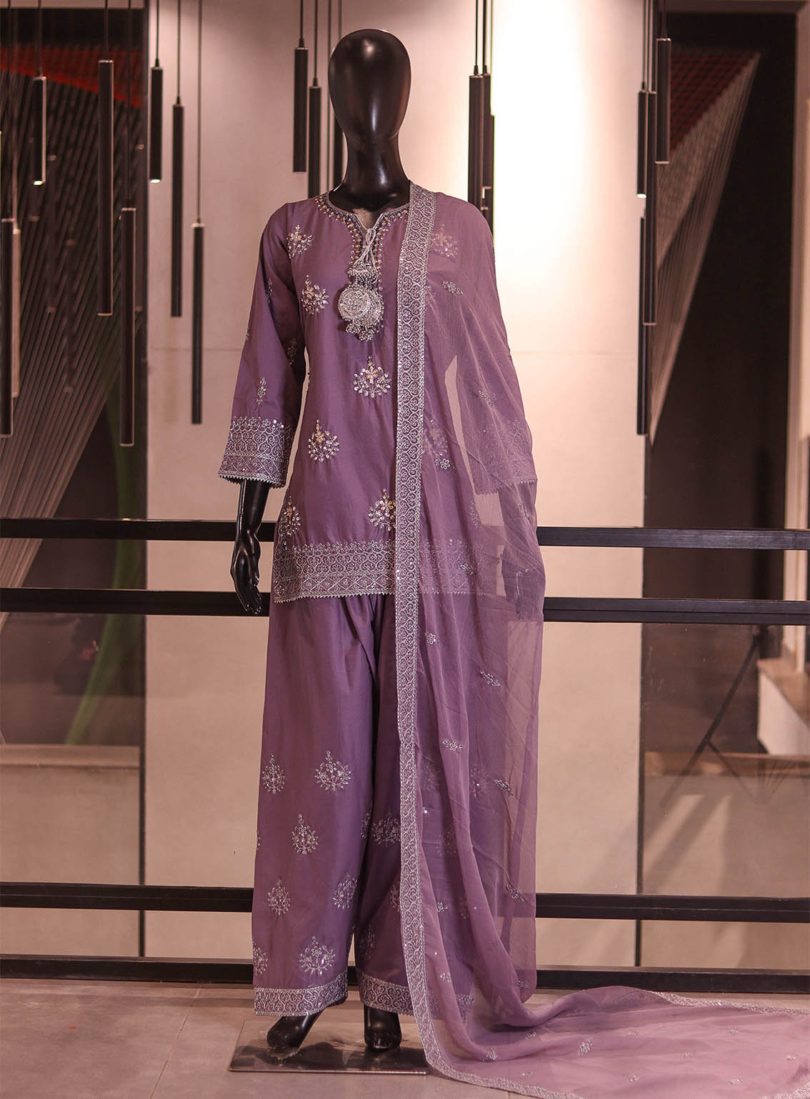 Royal Fashion Embroidered Lawn 3 Piece Stitched Suit RF26EP D-SB-08-LTPP