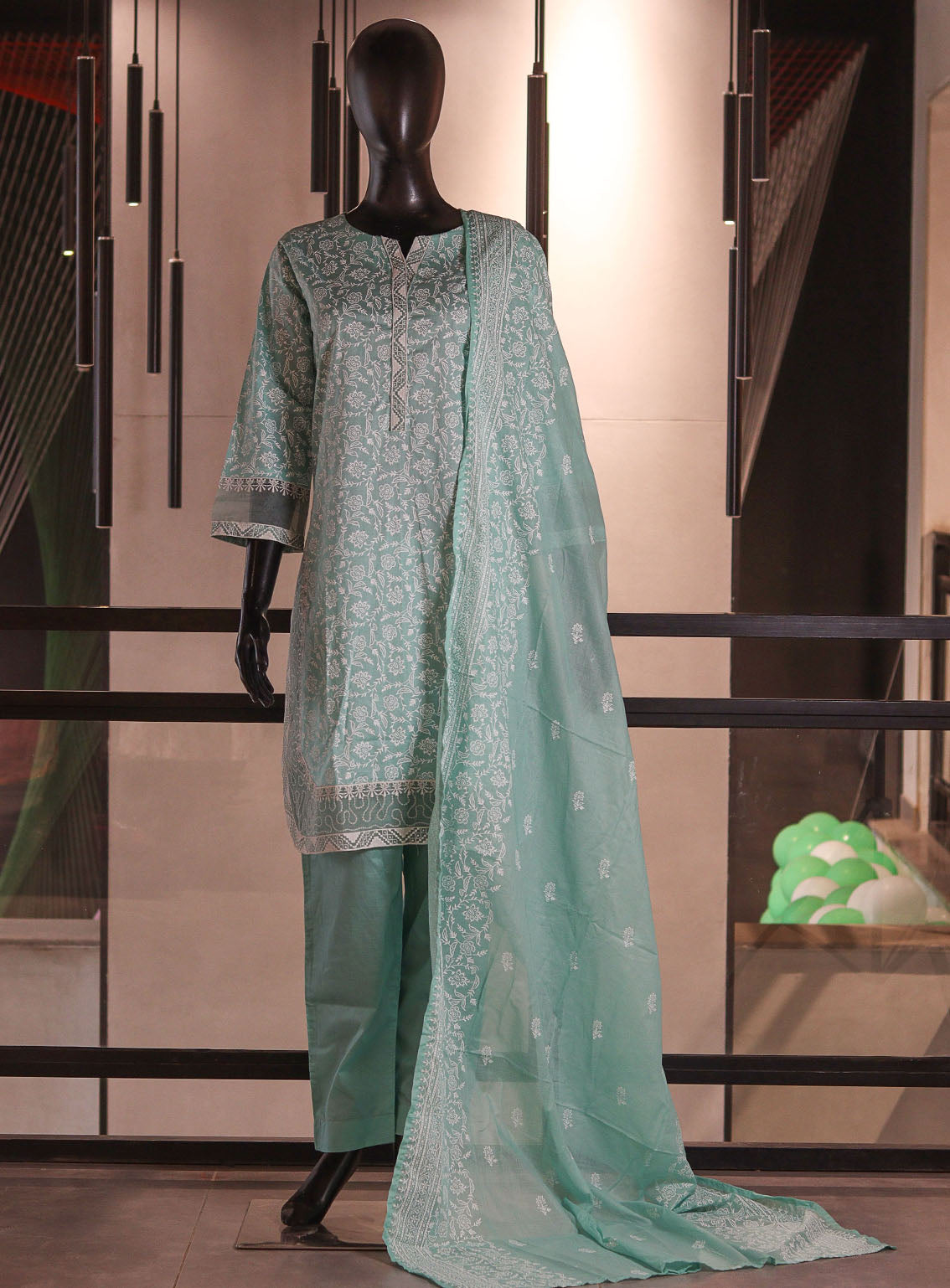 Royal Fashion Embroidered Lawn 3 Piece Stitched Suit RF26EP D-SNSC-395-LTGN