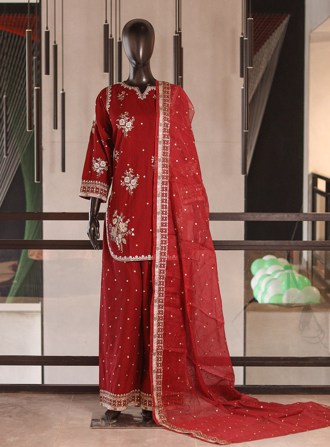 Royal Fashion Embroidered Lawn 3 Piece Stitched Suit RF26EP D-SNSC-Farshi 1-MN