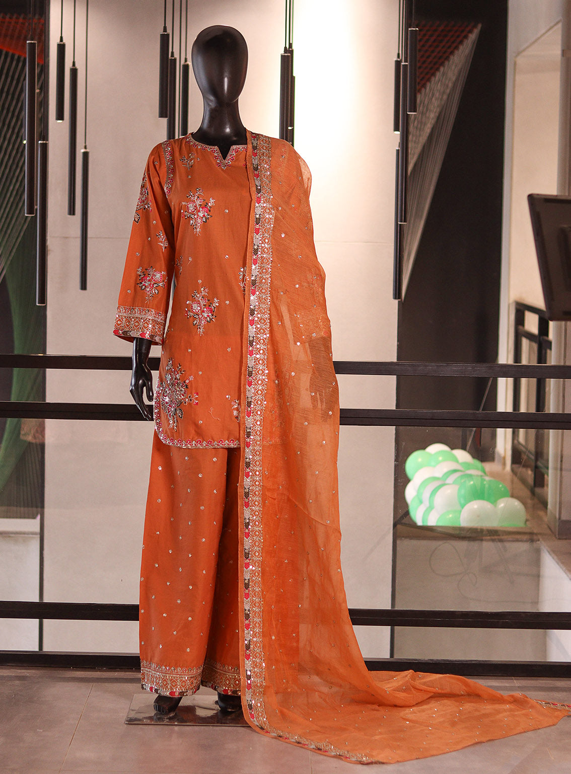 Royal Fashion Embroidered Lawn 3 Piece Stitched Suit RF26EP D-SNSC-Farshi 1-OG
