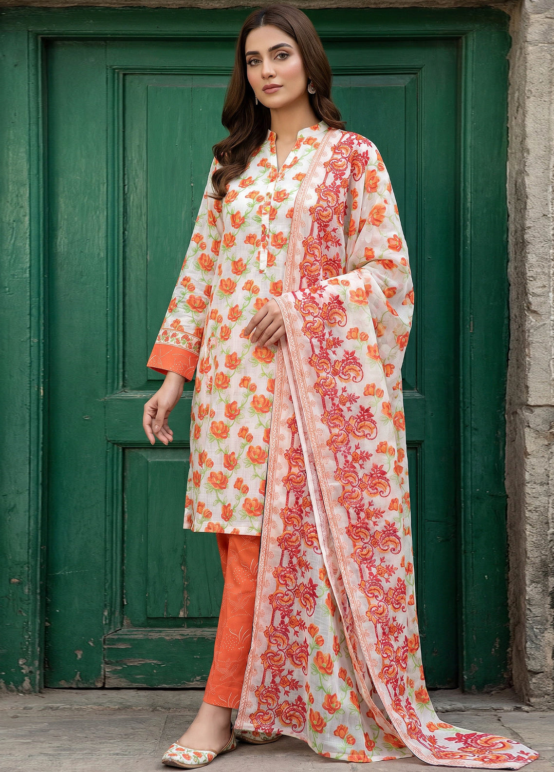 Royal Fashion Table Print 3 Piece Unstitched Suit RF26TP D-17