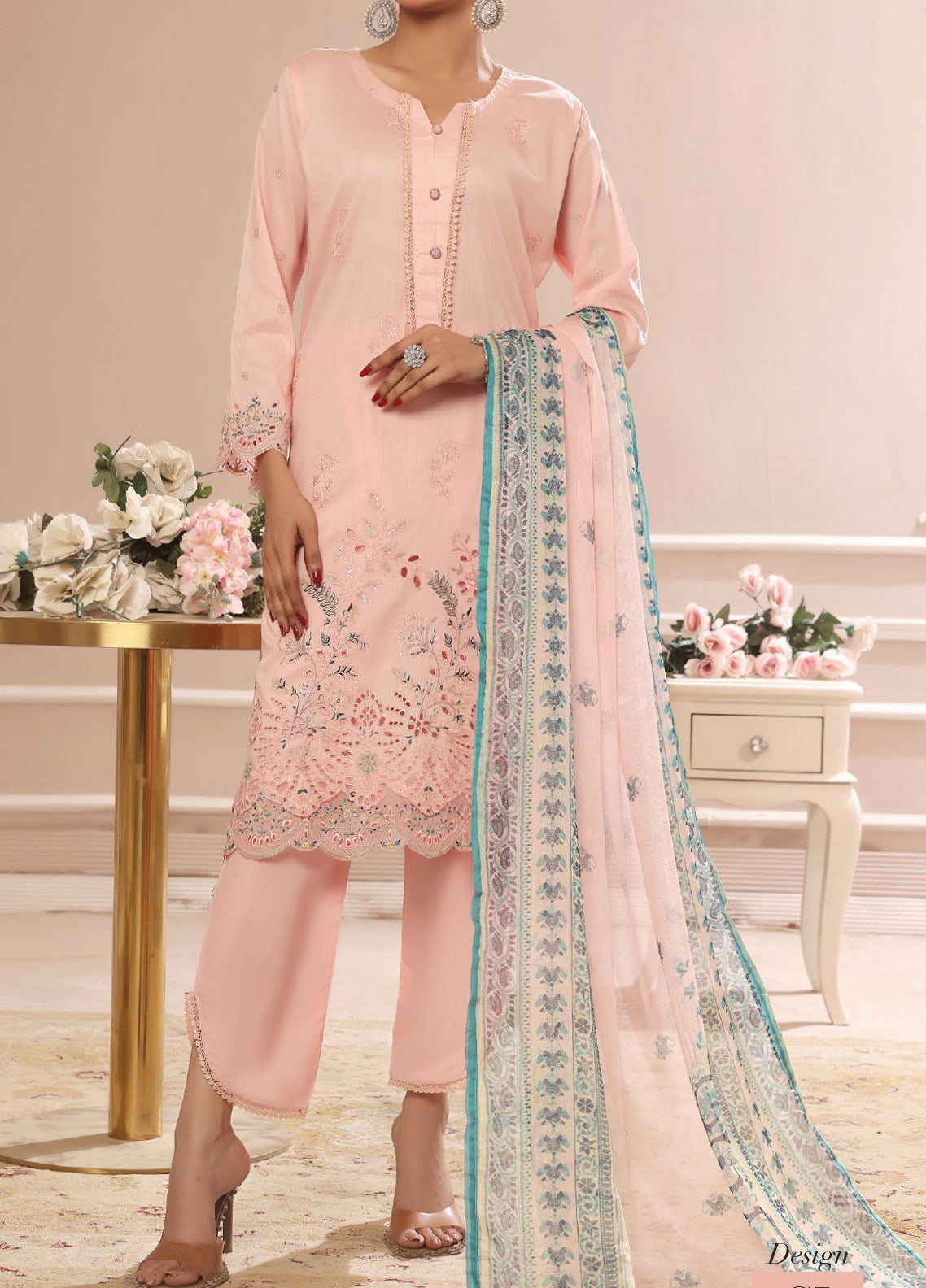 Samairah by Pak Fabrics Embroidered Chikankari Lawn Suits Unstitched 3 Piece - PF25SL CL-393