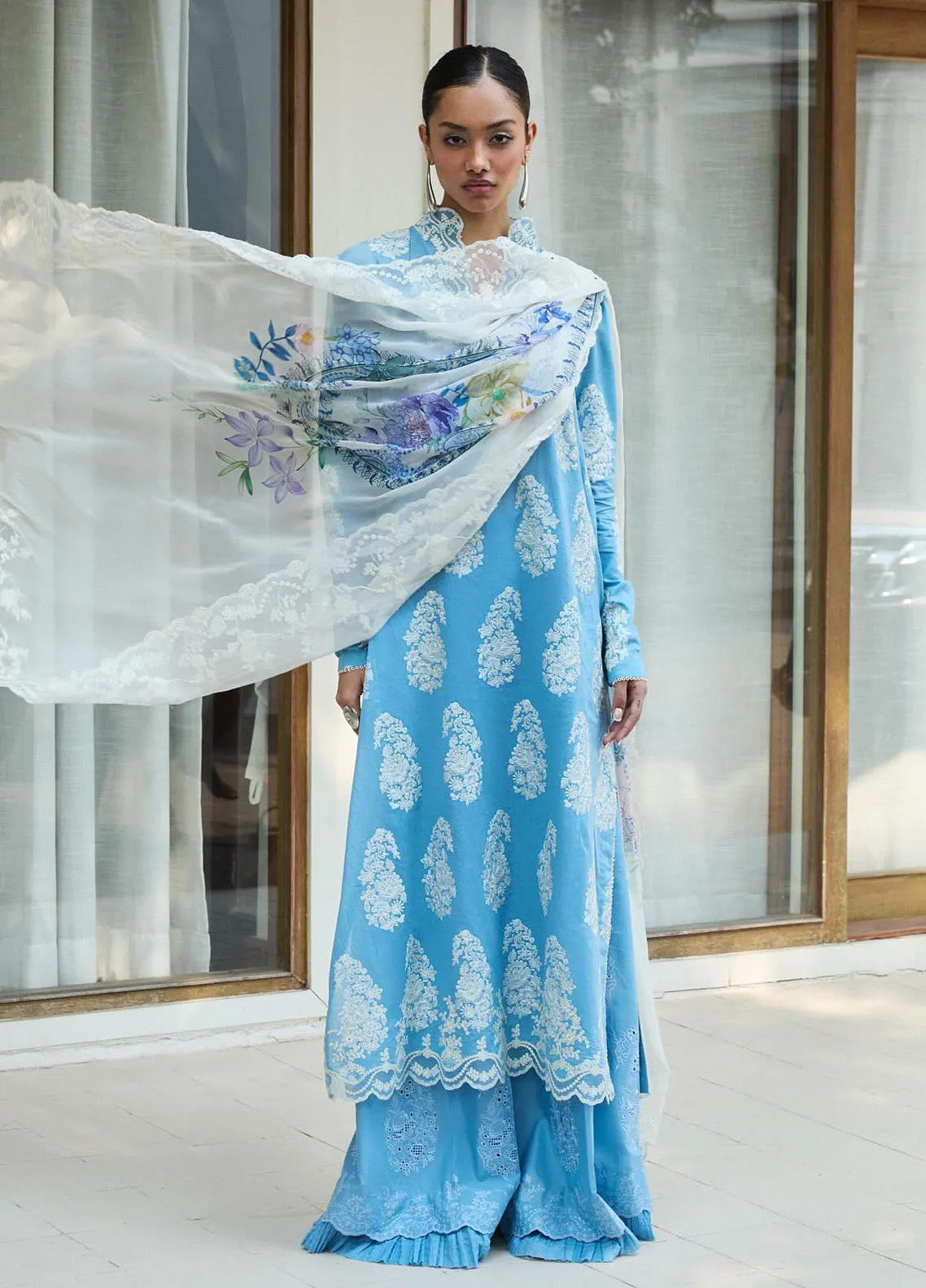 Satori by Zara Shahjahan Embroidered Lawn Suits Unstitched 3 Piece - ZS25LL 6B RAI