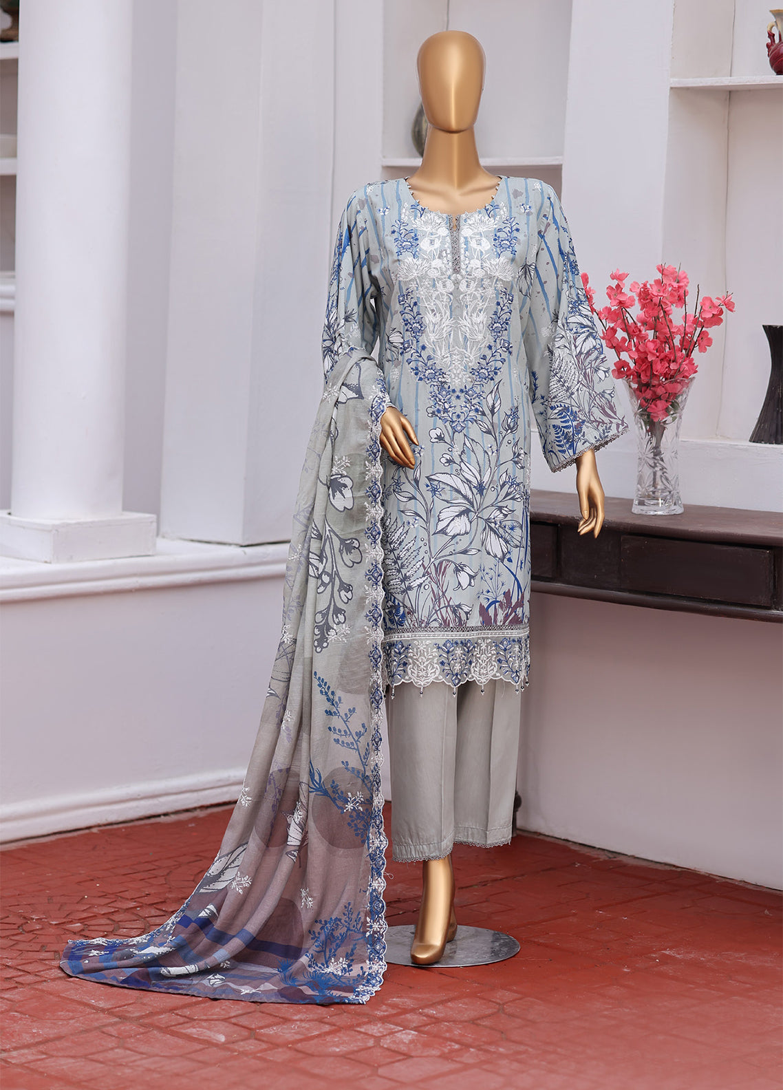 Schick Cut Dana Embroidered Viscose 3 Piece Unstitched Suit SDH26CDEV D-03