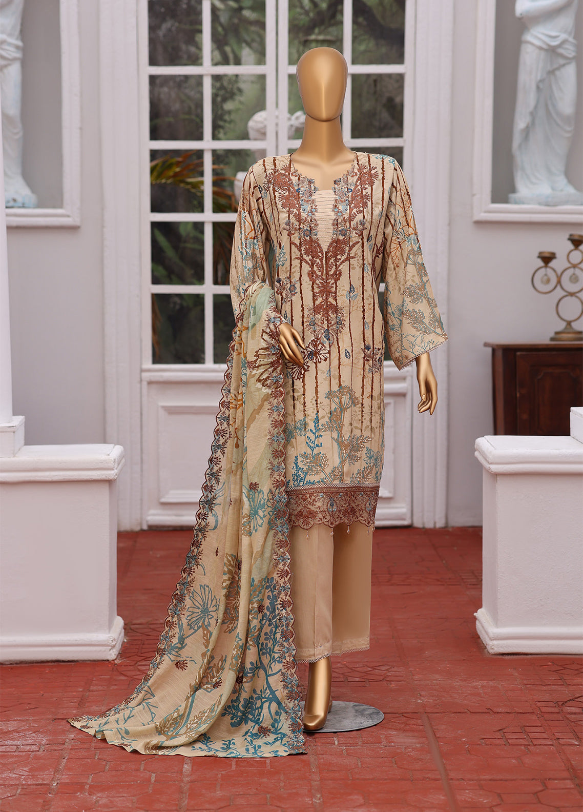 Schick Cut Dana Embroidered Viscose 3 Piece Unstitched Suit SDH26CDEV D-06