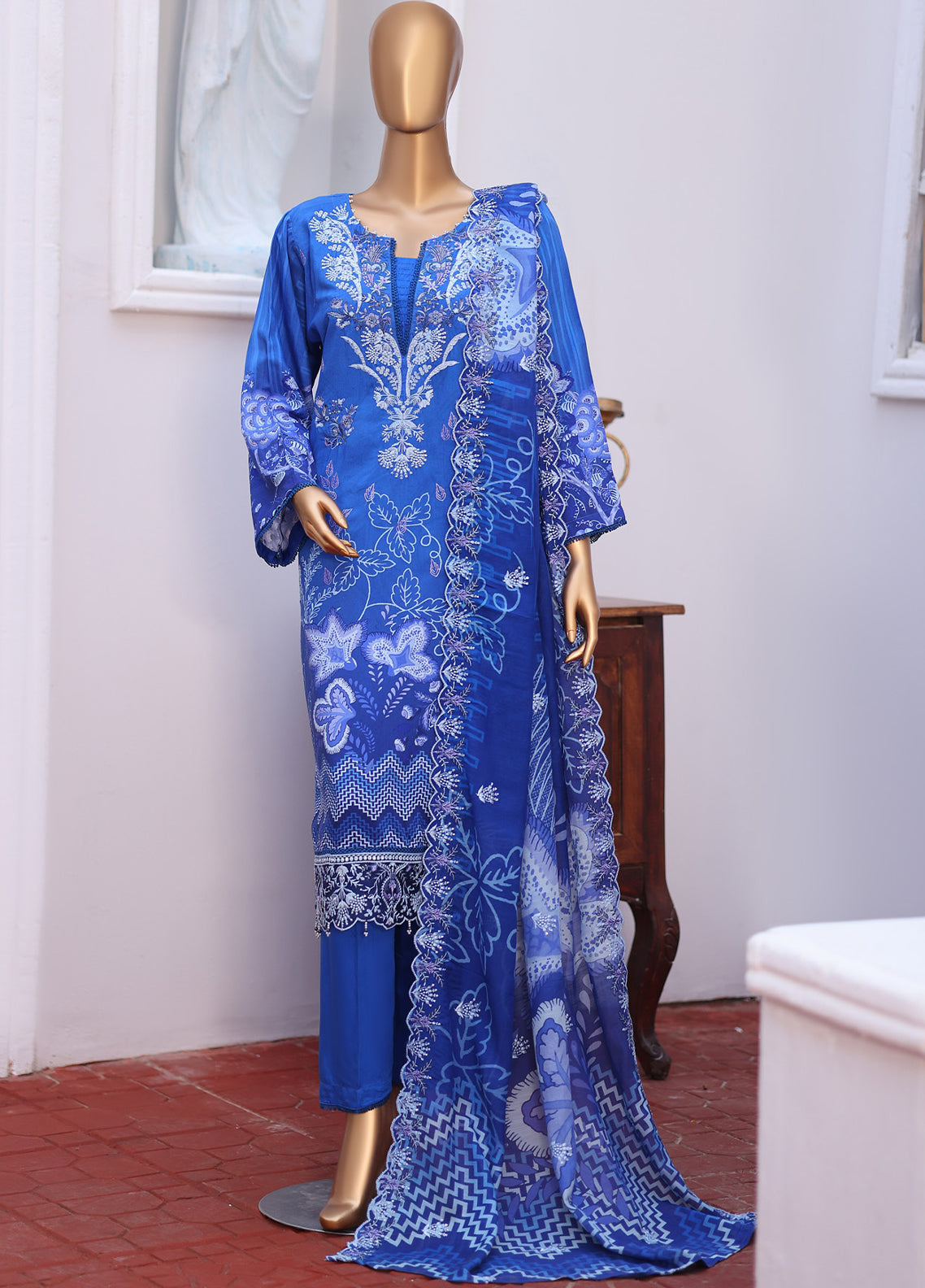 Schick Cut Dana Embroidered Viscose 3 Piece Unstitched Suit SDH26CDEV D-08