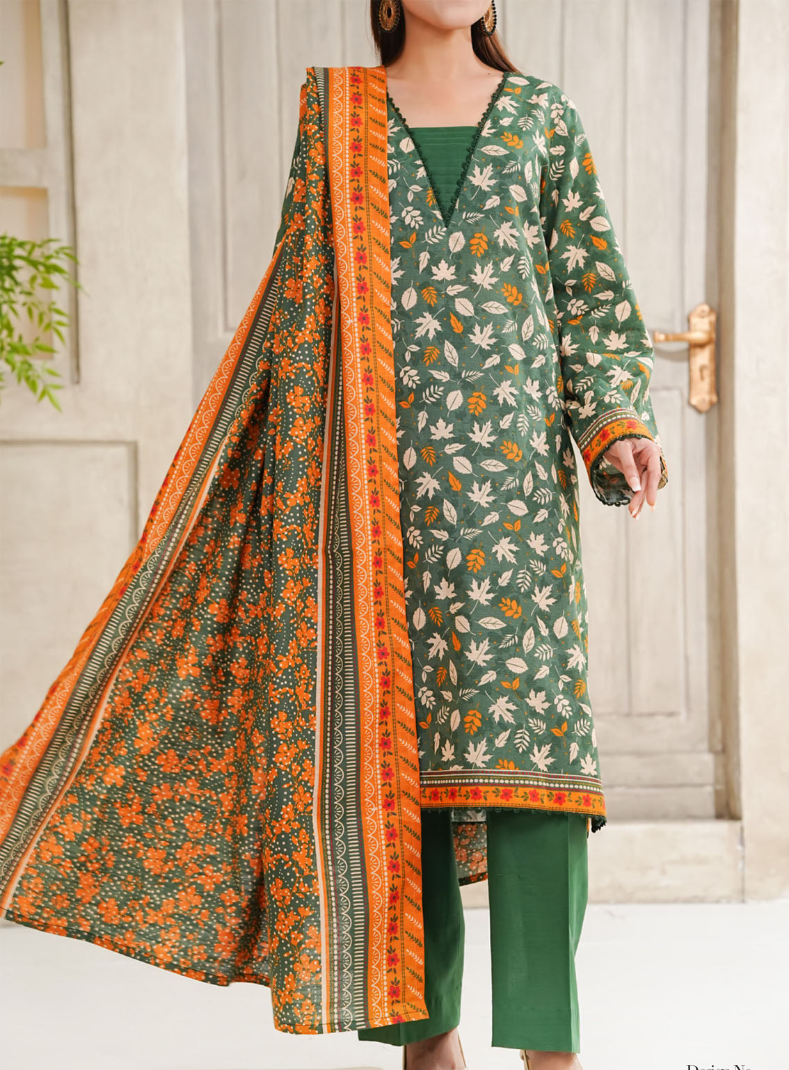 Shahkar By VS Textile Printed Khaddar Suits Unstitched 3 Piece - VS25PK2 5515