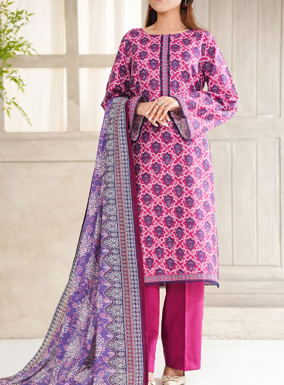 Shahkar By VS Textile Printed Khaddar Suits Unstitched 3 Piece - VS25PK2 5532