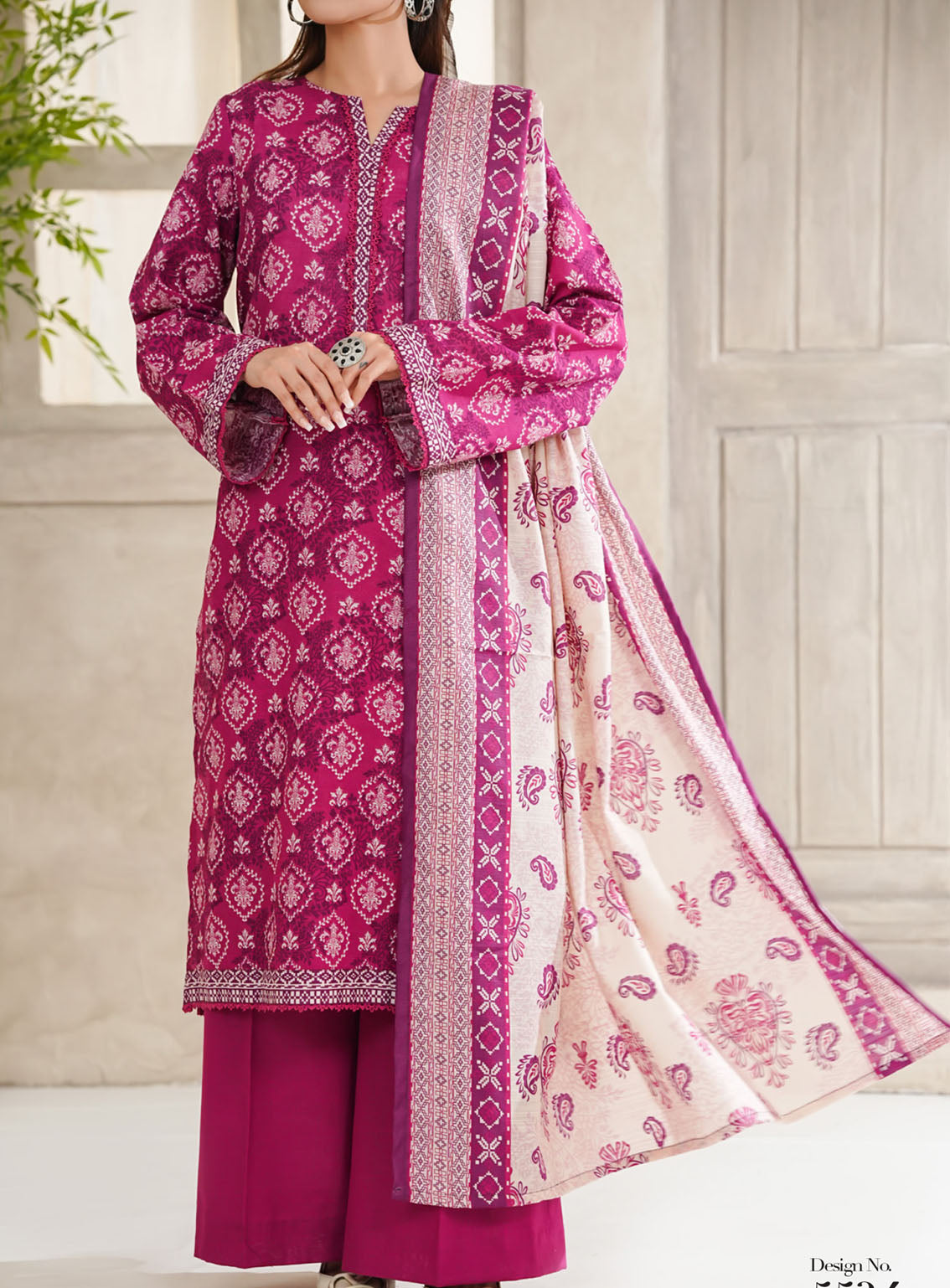 Shahkar By VS Textile Printed Khaddar Suits Unstitched 3 Piece - VS25PK2 5534
