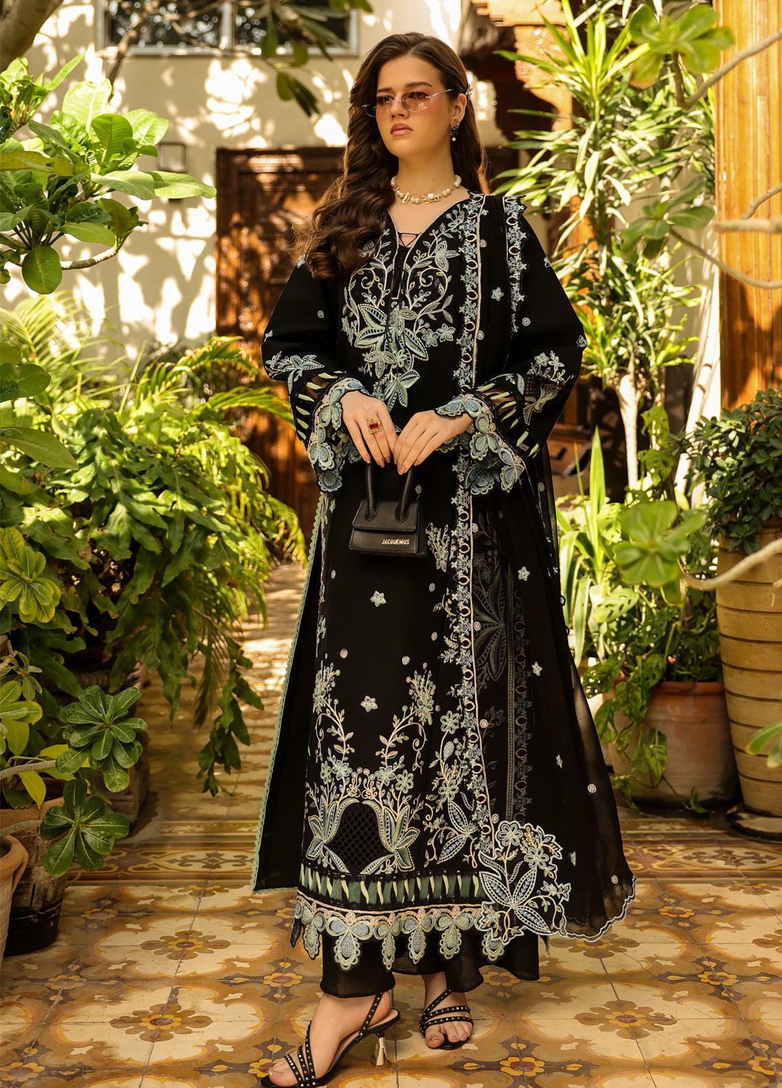 Shanaya By Mahnur Luxury Embroidered Lawn 3 Piece Unstitched Suit MN26SV2 D-SH-03